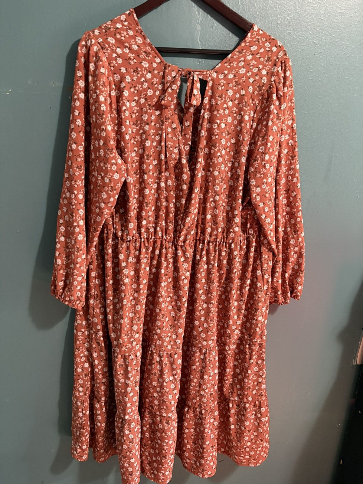 Other AUW Plus 3X Long Sleeve Summer Maxi Dress Floral Dress Size 3XL / US 20-22 - 6 Thumbnail