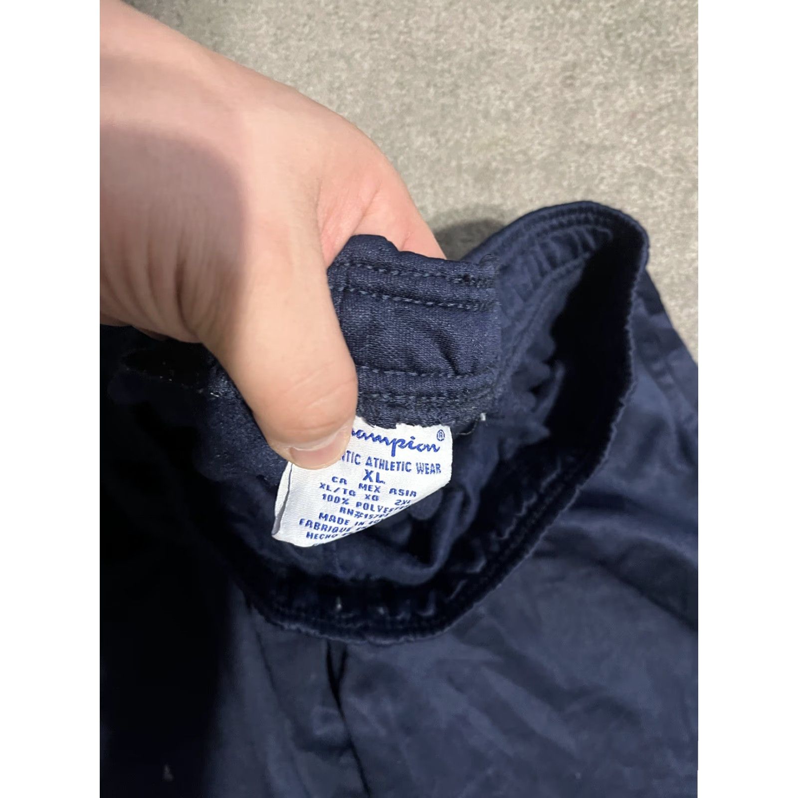 Champion Champion Sweatpants Men's Blue Athleticwear Logo XL No Drawstring Size US 36 / EU 52 - 5 Thumbnail