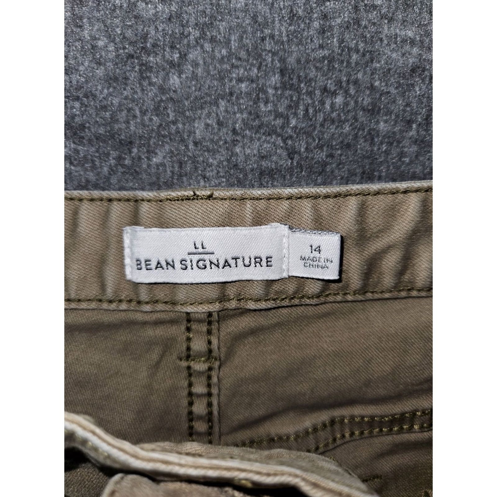 Vintage L.L. Bean Signature Jeans Women's 14 Beige Straight Leg Denim Embroidered Logo City 29in Inseam Mens Women Girls Size 36" / US 14 / IT 50 - 2 Thumbnail