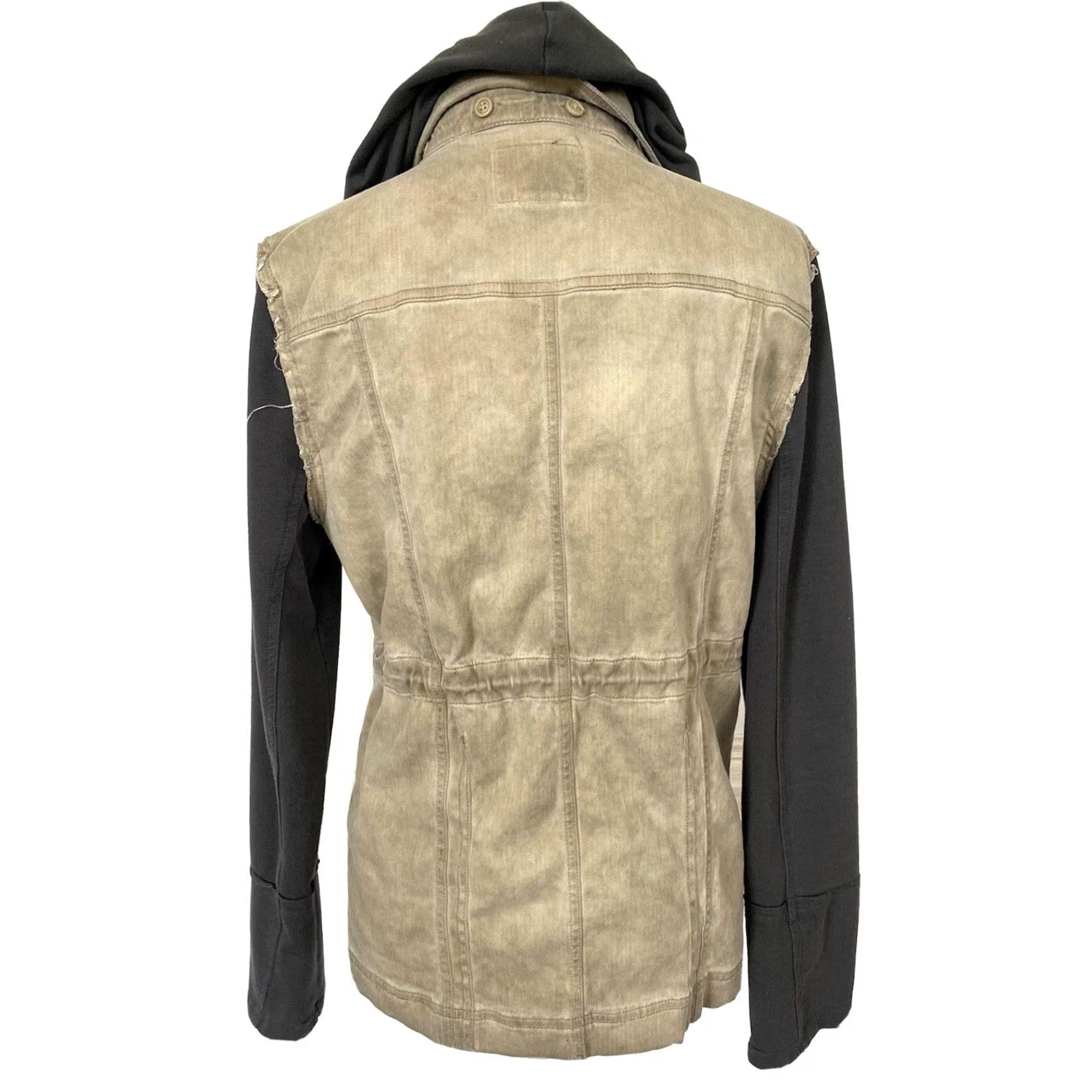 BKE BKE Outerwear Jacket Women’s Utility Hooded Gray Cotton Sz M Size M / US 6-8 / IT 42-44 - 5 Thumbnail