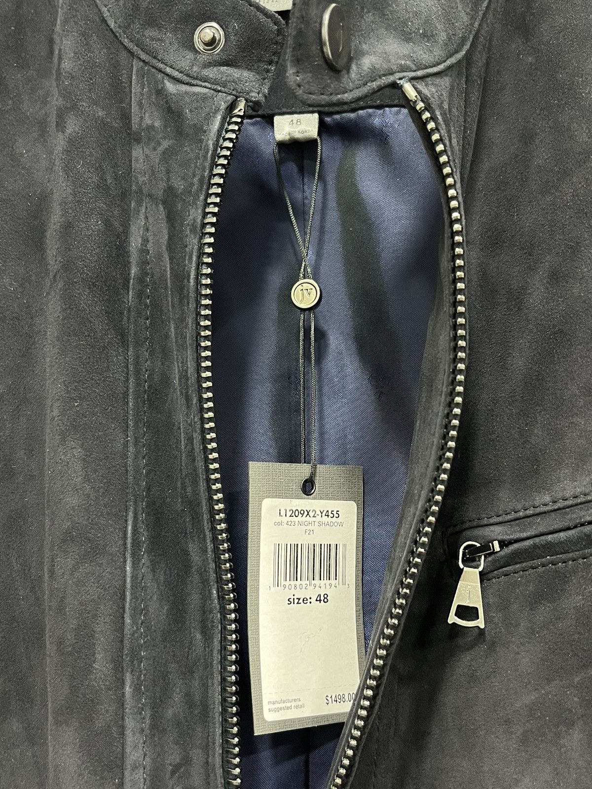 John Varvatos Goat suede Biker Moto vest. 48 Size US M / EU 48-50 / 2 - 10 Thumbnail