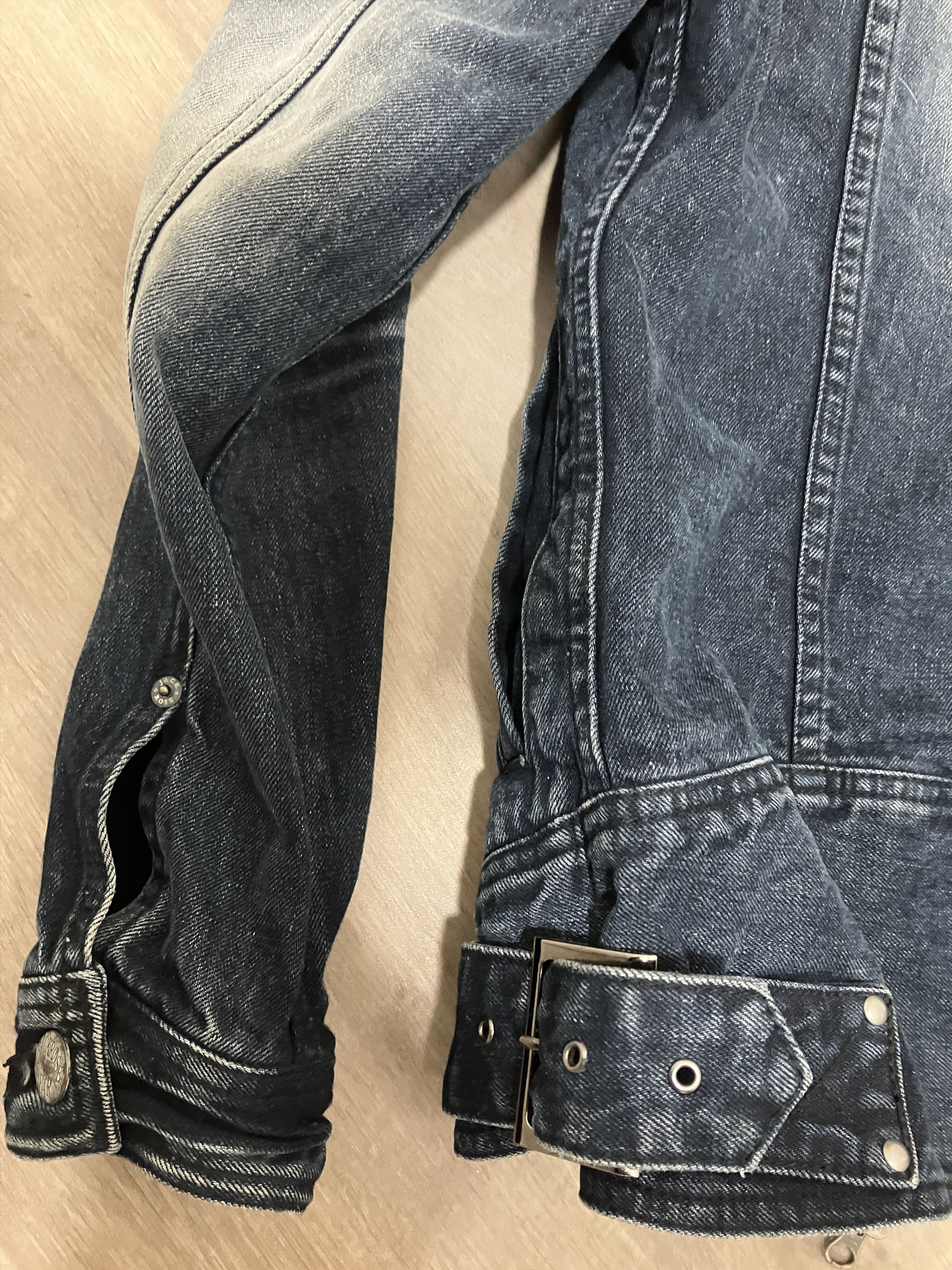 JACKROSE Y2K Jackrose Detachable Fox Fur Collar Denim Jacket Size US L / EU 52-54 / 3 - 5 Thumbnail