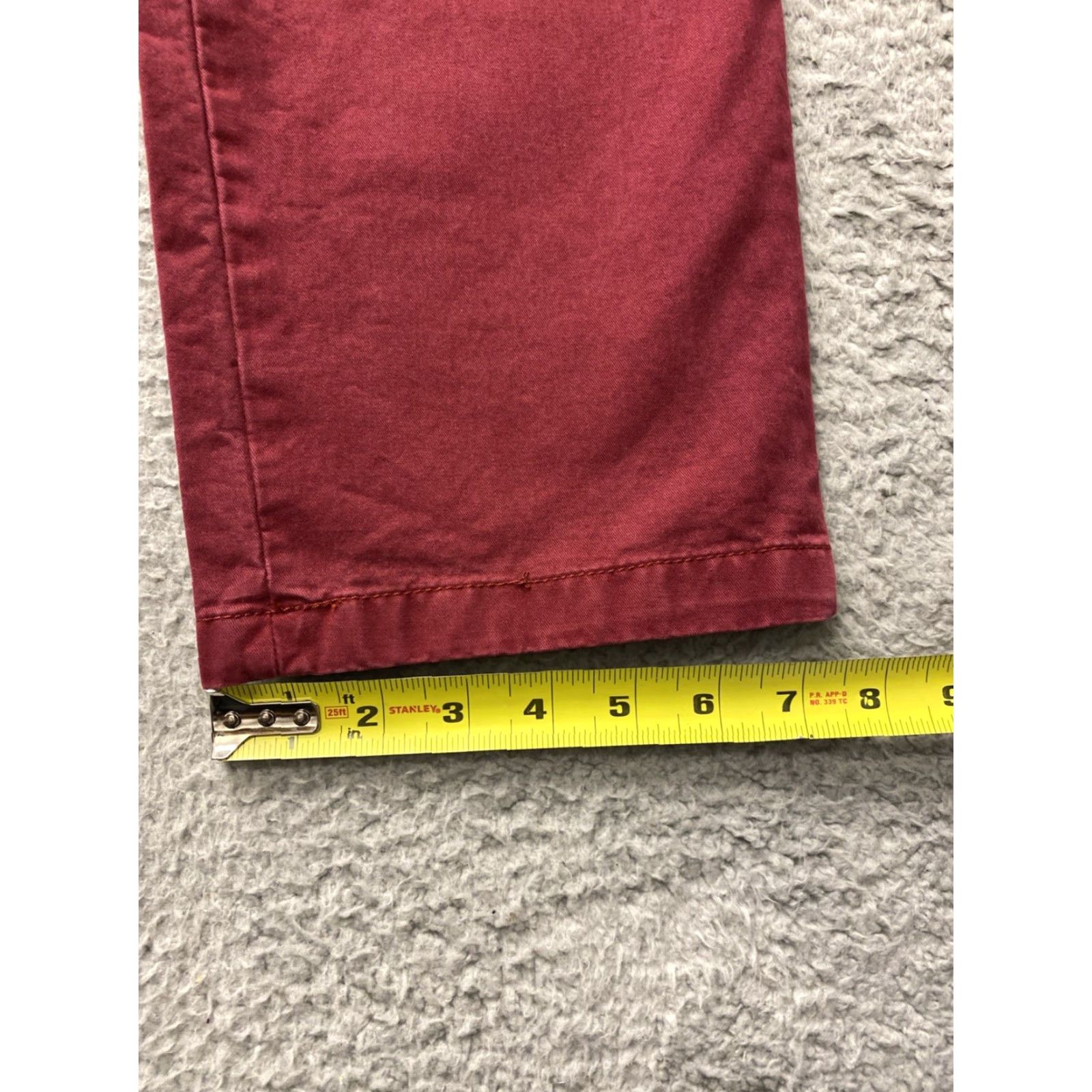 Nautica Nautica Men's Slim Fit Chino Pants W34 L32 Cotton Casual Travel Red Size US 34 / EU 50 - 7 Thumbnail