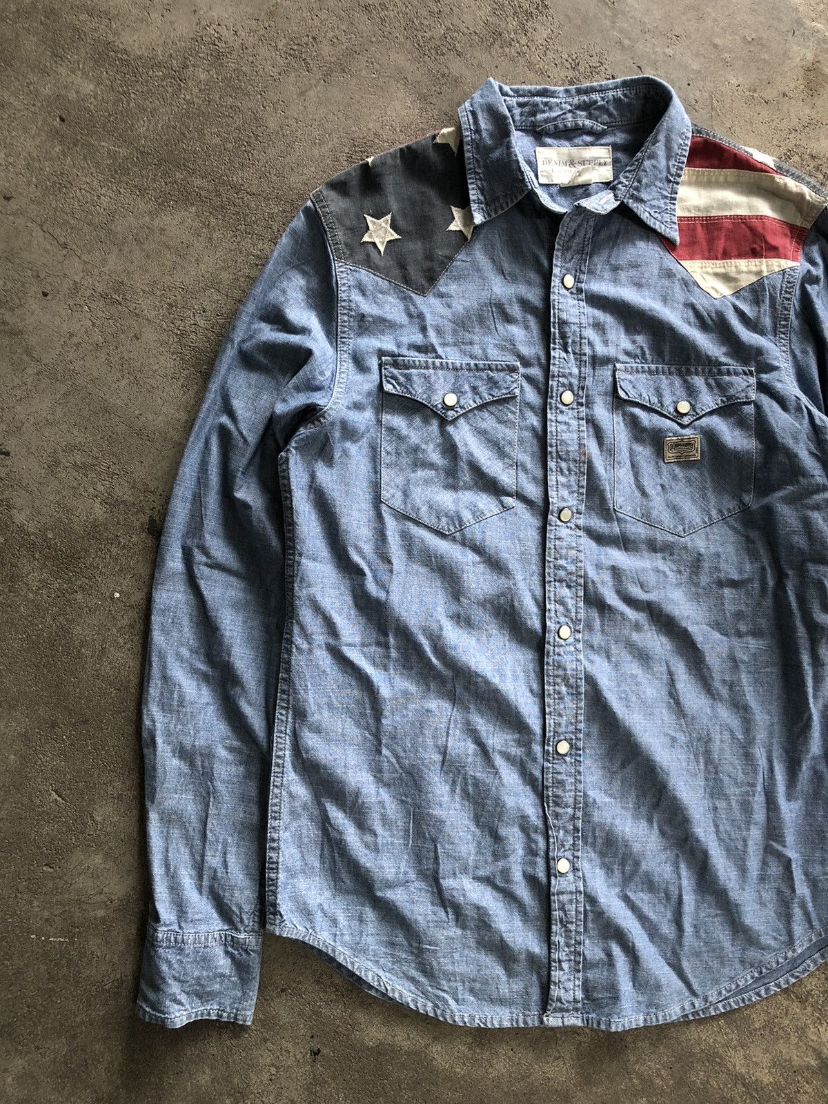 Denim & Supply Ralph Lauren DENIM & SUPPLY RALPH LAUREN AMERICAN FLAG BUTTON SHIRT Size US S / EU 44-46 / 1 - 2 Thumbnail