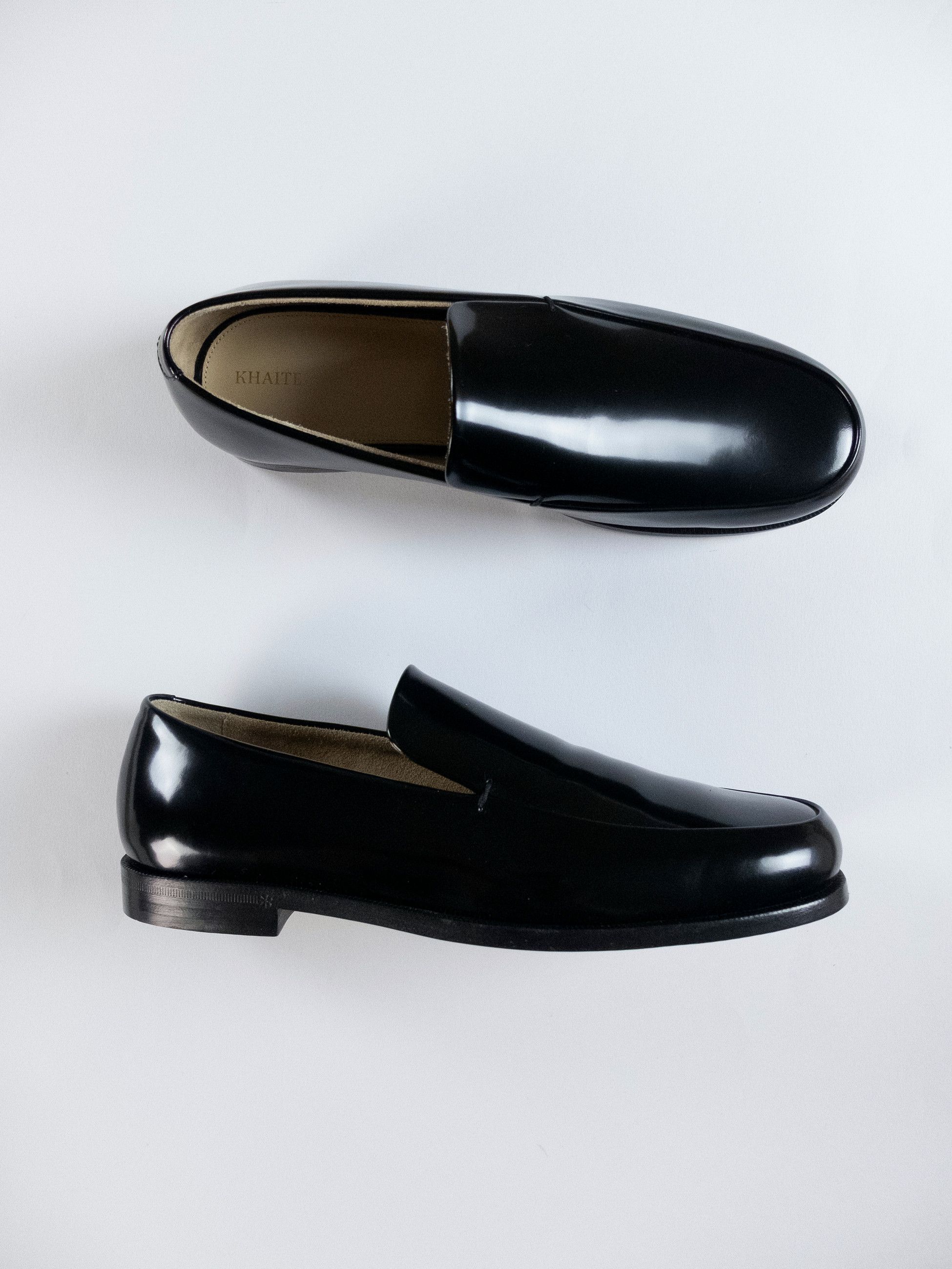 KHAITE KHAITE The Alessio black polished leather loafers 10 40 Size US 10 / IT 40 - 4 Thumbnail