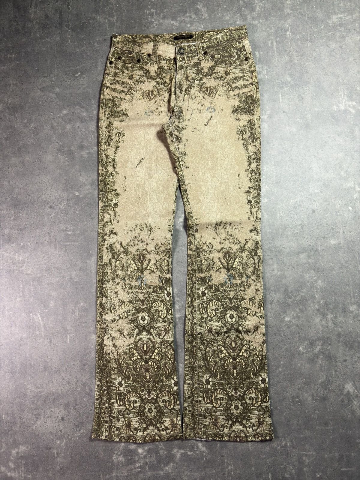 Roberto Cavalli 00s Roberto Cavalli Camel Arabic Mozaic Pants 28 30 Size US 30 / EU 46 - 1 Thumbnail