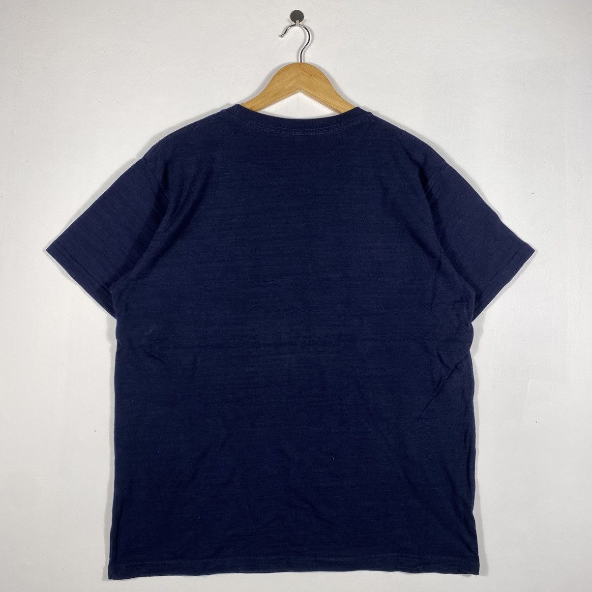 Japanese Brand GODZILLA Movie Japan Promo Poster Indigo Tee Shirt Size US XXL / EU 58 / 5 - 6 Thumbnail