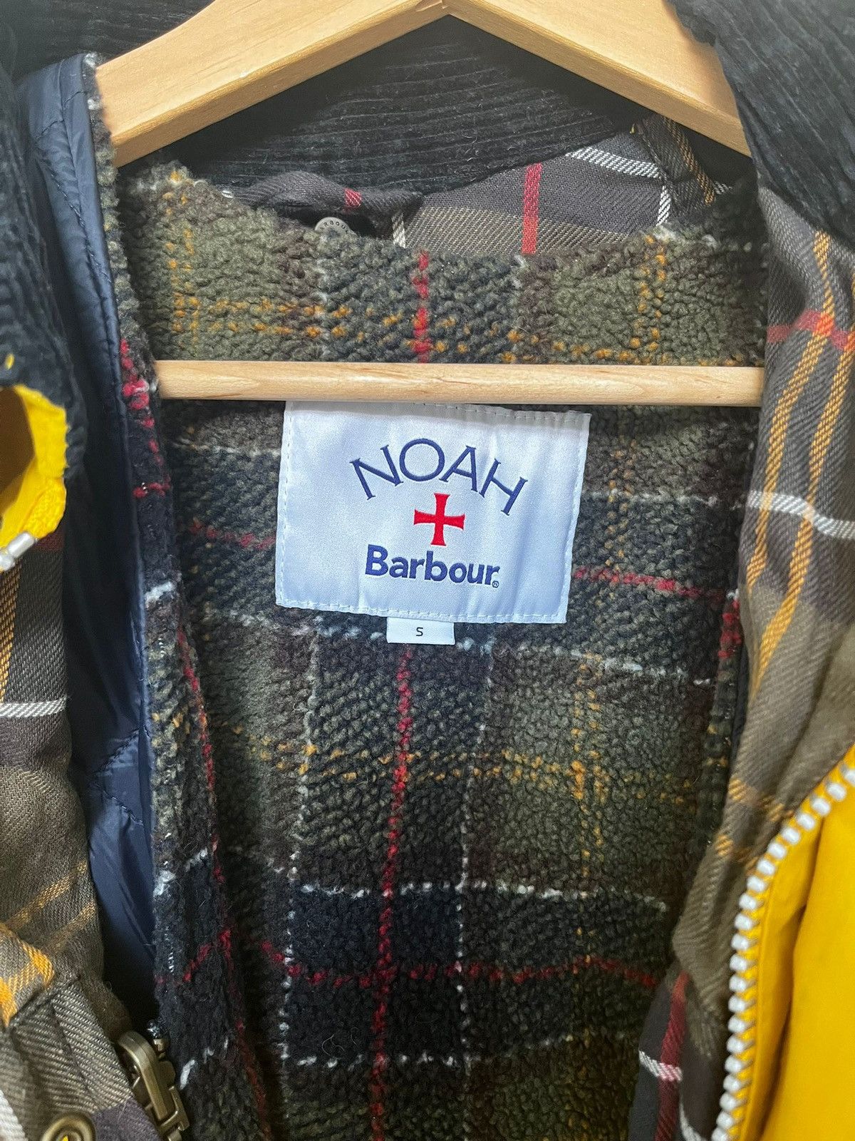 Noah Noah x Barbour Yellow Wax Jacket with Liner Size US S / EU 44-46 / 1 - 4 Thumbnail