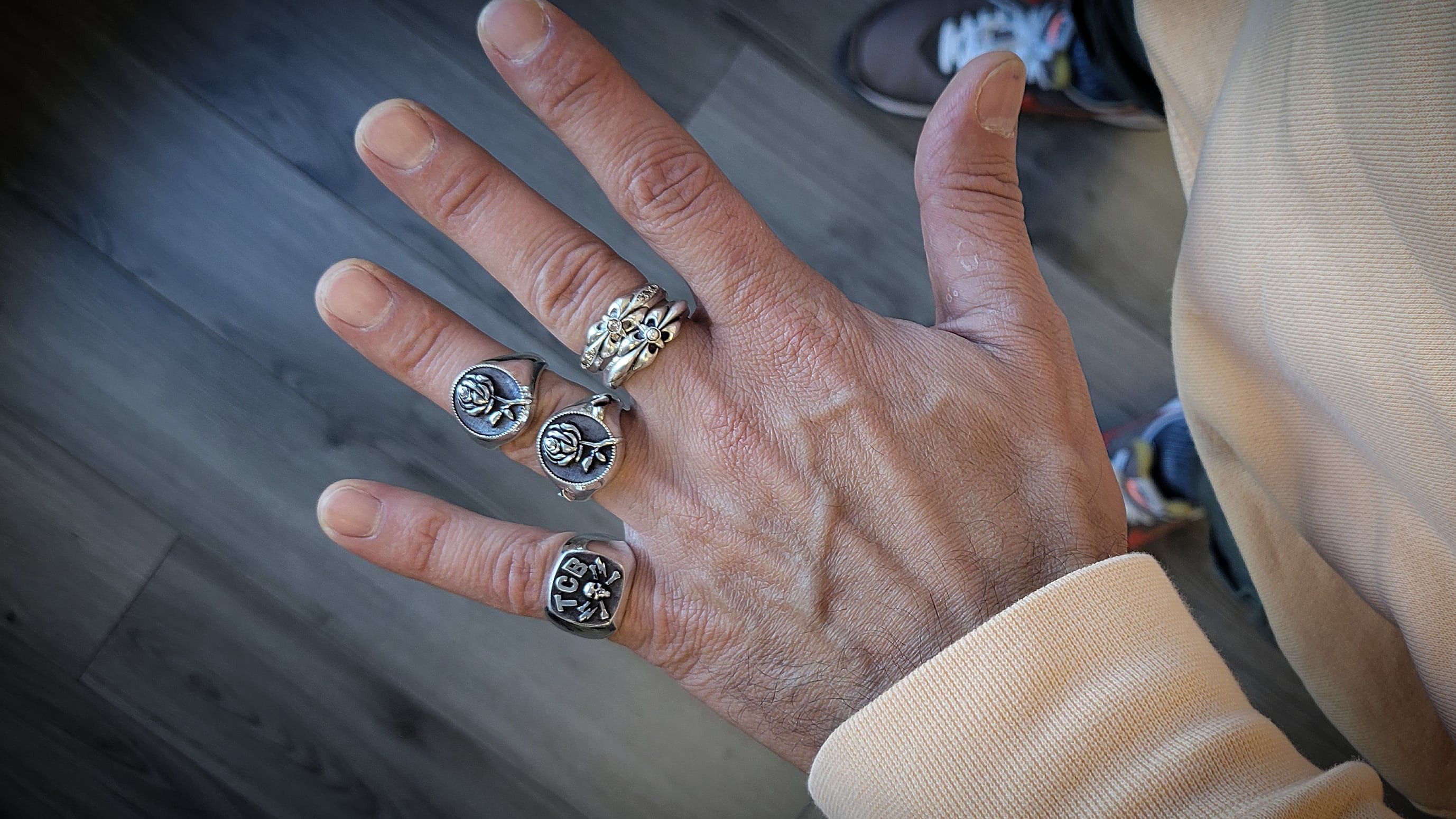 Other Fleur de Lys Floral Band (925 Silver) Size ONE SIZE - 9 Thumbnail