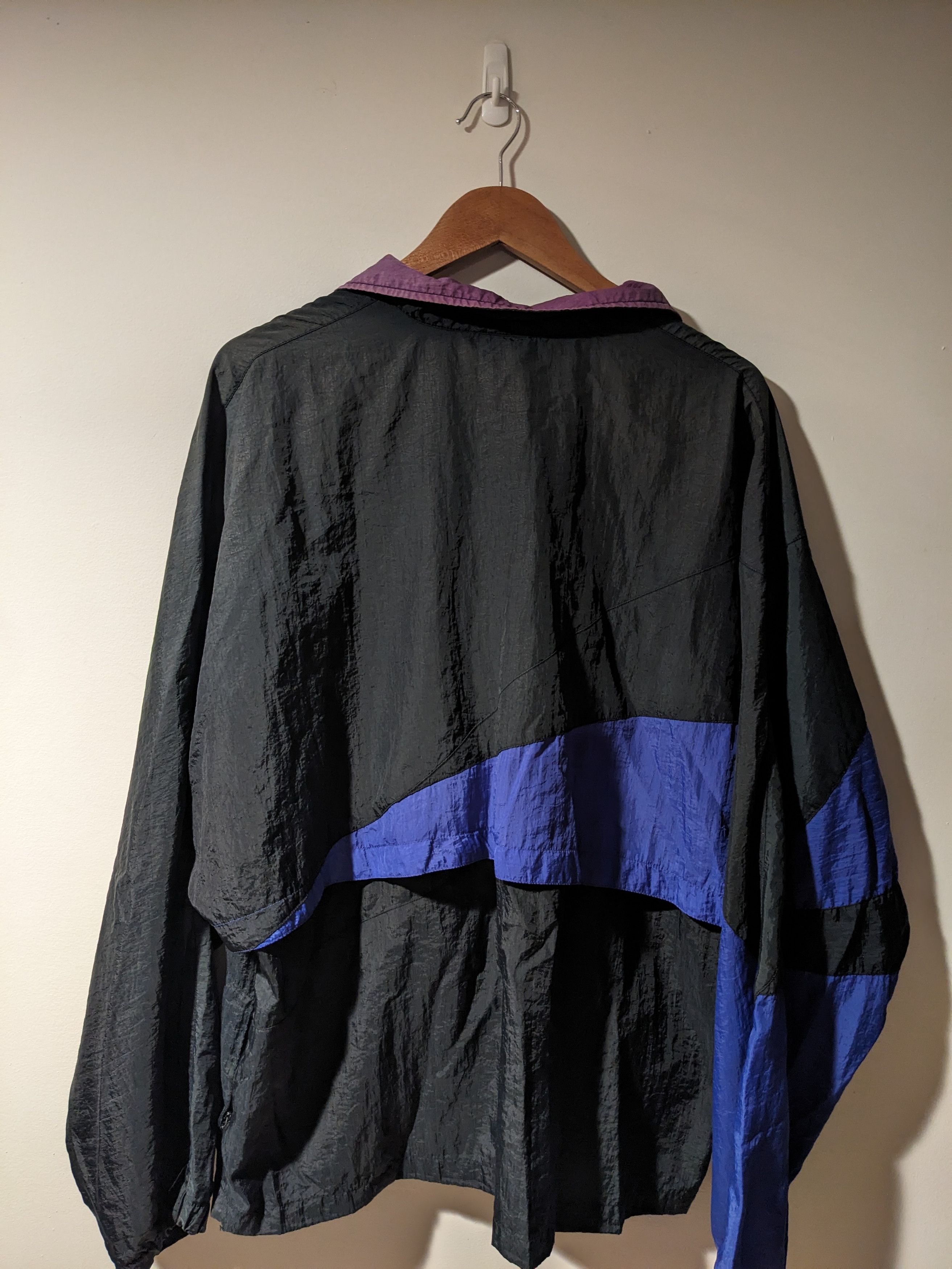 Nike × Vintage Vintage Y2K Nike Mini Swoosh Black X-Large Windbreaker Size US XL / EU 56 / 4 - 8 Thumbnail