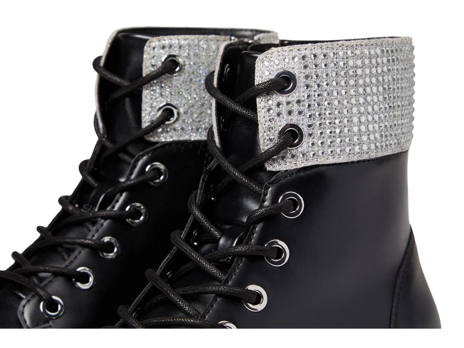 Michael Kors Michael Kors Alistair Combat Bootie Black Silver 8.5 NEW Size US 8.5 / IT 38.5 - 2 Thumbnail