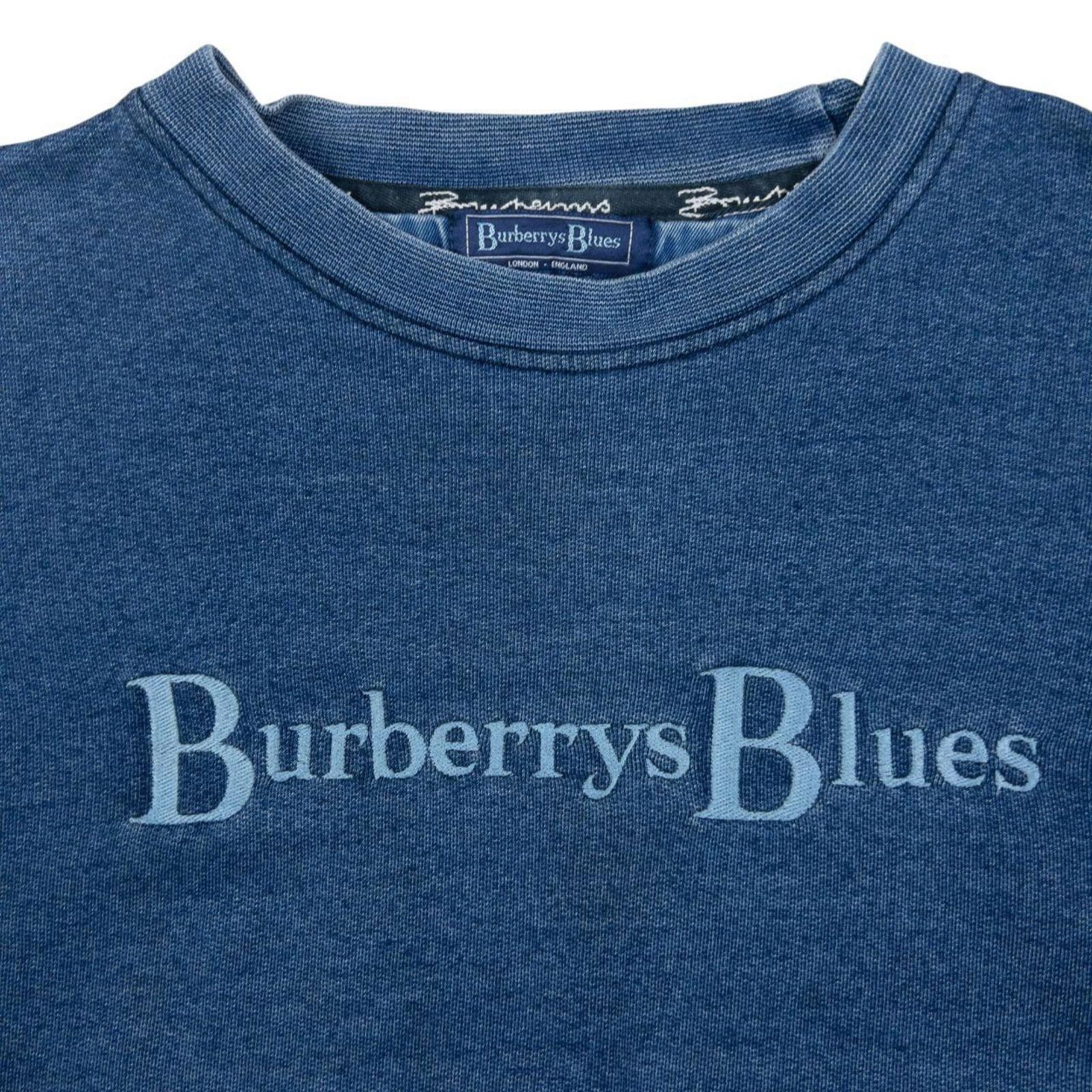 Burberry Vintage Burberry Blues Embroidered Sweatshirt Size L Size US L / EU 52-54 / 3 - 3 Thumbnail