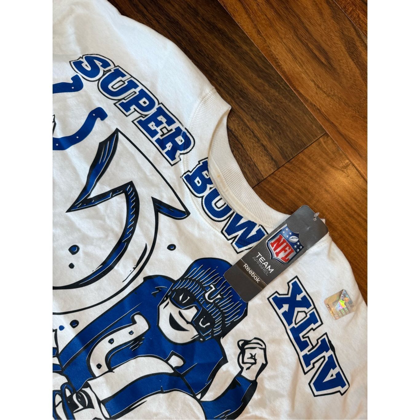 Reebok NWT XL Indianapolis Colts NFL Super Bowl XLIV Fan Mania Grap Size US XL / EU 56 / 4 - 3 Thumbnail