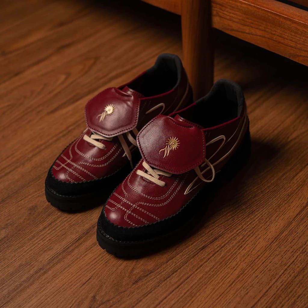Designer × Leather Sneakerdress Copa Burgundy Leather Size US 10 / EU 43 - 2 Thumbnail