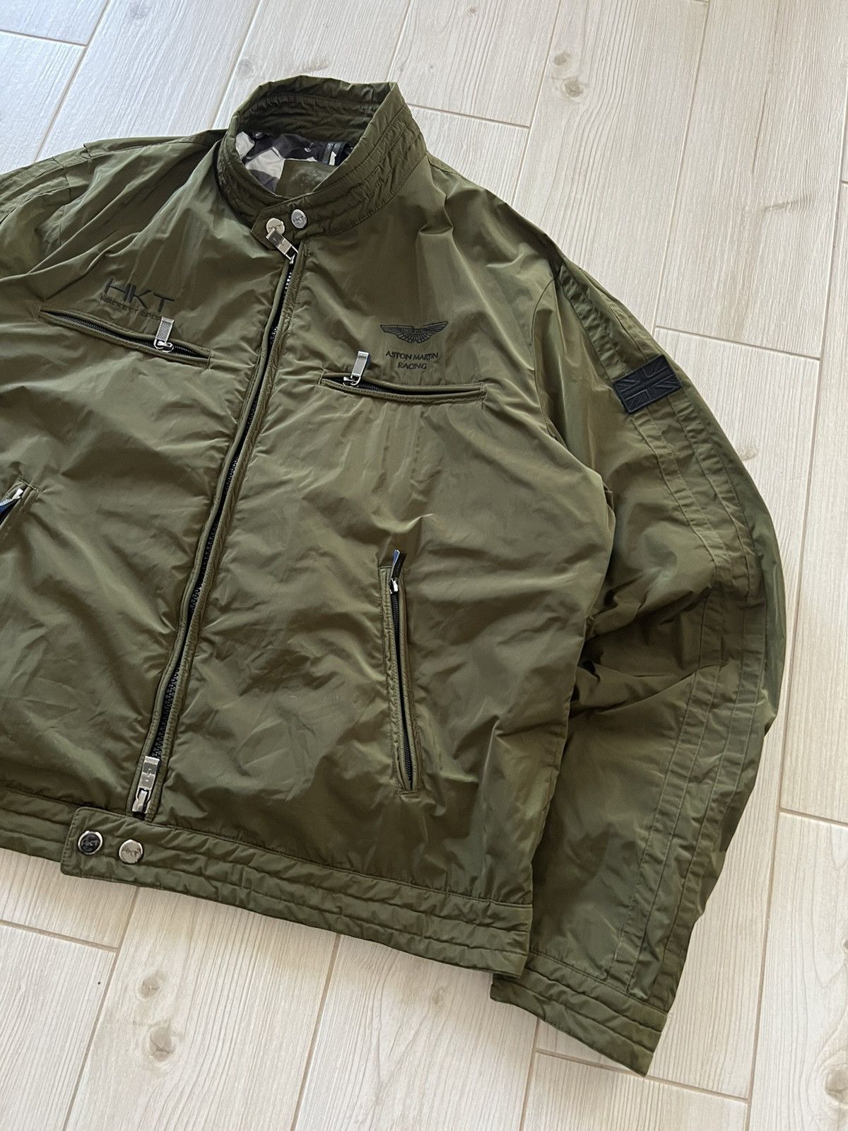 Hackett ASTON MARTIN RACING HACKETT LONDON JACKET KHAKI NYLON XL Size US XL / EU 56 / 4 - 9 Thumbnail