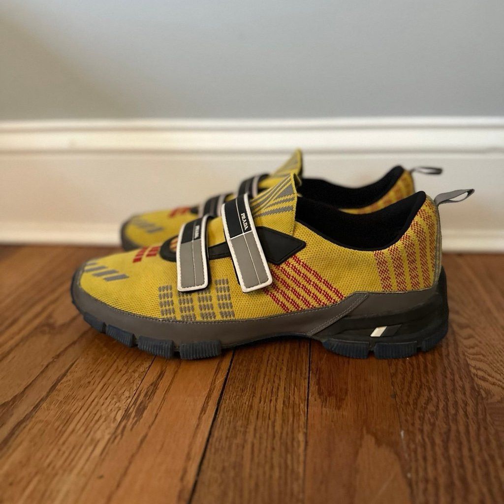 Prada Prada Crossection Sneakers Yellow Gray 9 Size US 9 / EU 42 - 2 Thumbnail