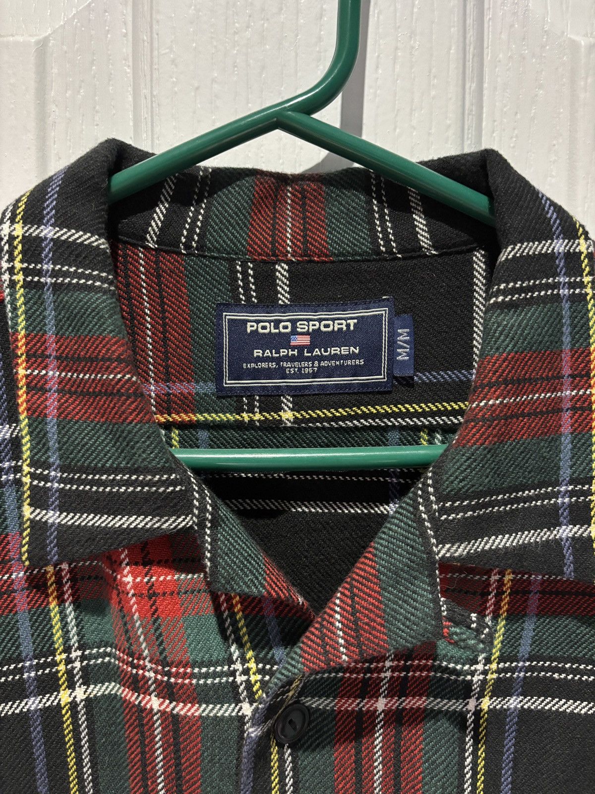 Polo Ralph Lauren Vintage Polo Sport Ralph Lauren Flannel Size US M / EU 48-50 / 2 - 2 Thumbnail