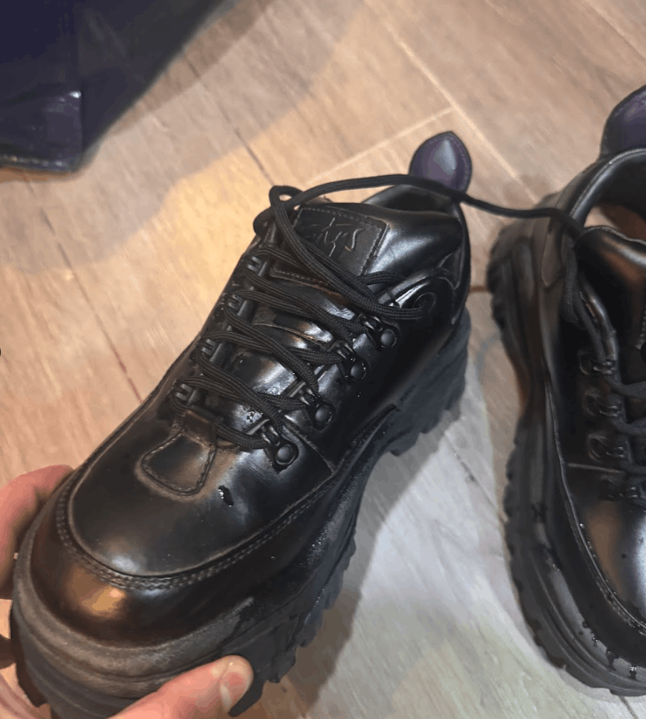 Eytys Eytys Angel Leather Sneakers – Blacked Out Brick Size US 7.5 / IT 37.5 - 2 Thumbnail