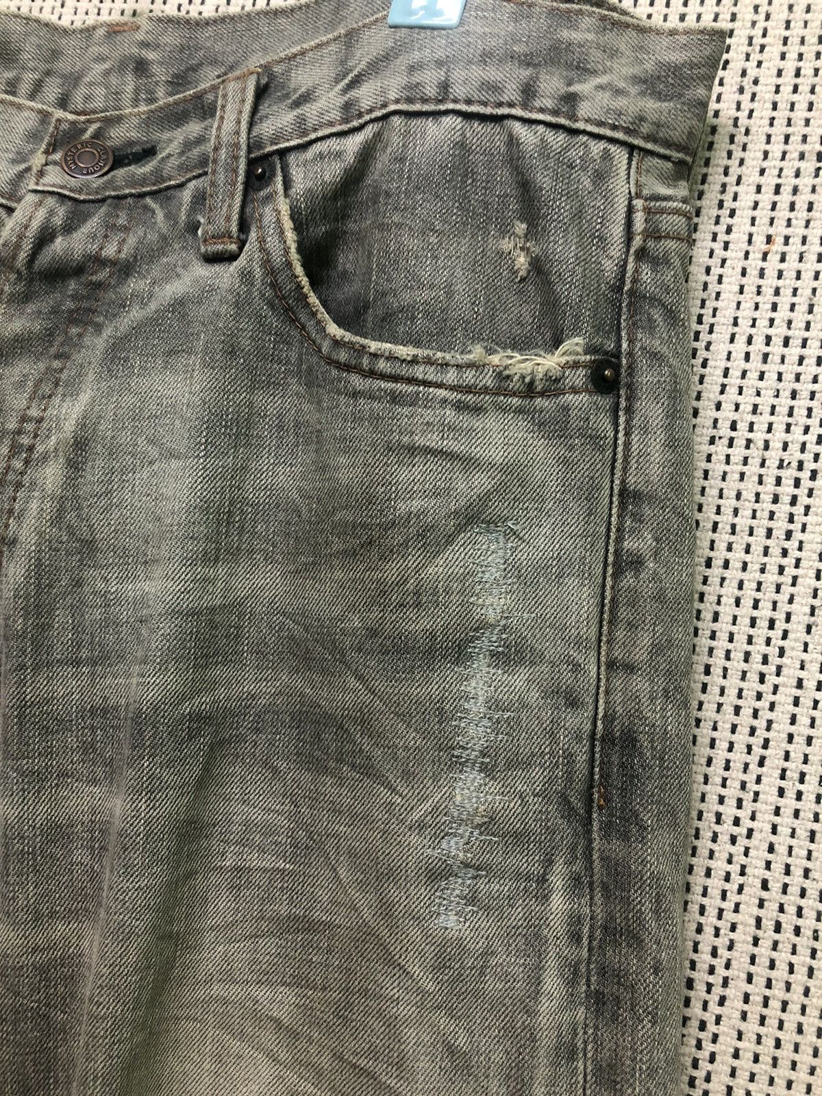 Hysteric Glamour The Hysteric XXX Hysteric Glamour Distressed Grey Denim Jean Size US 32 / EU 48 - 8 Thumbnail