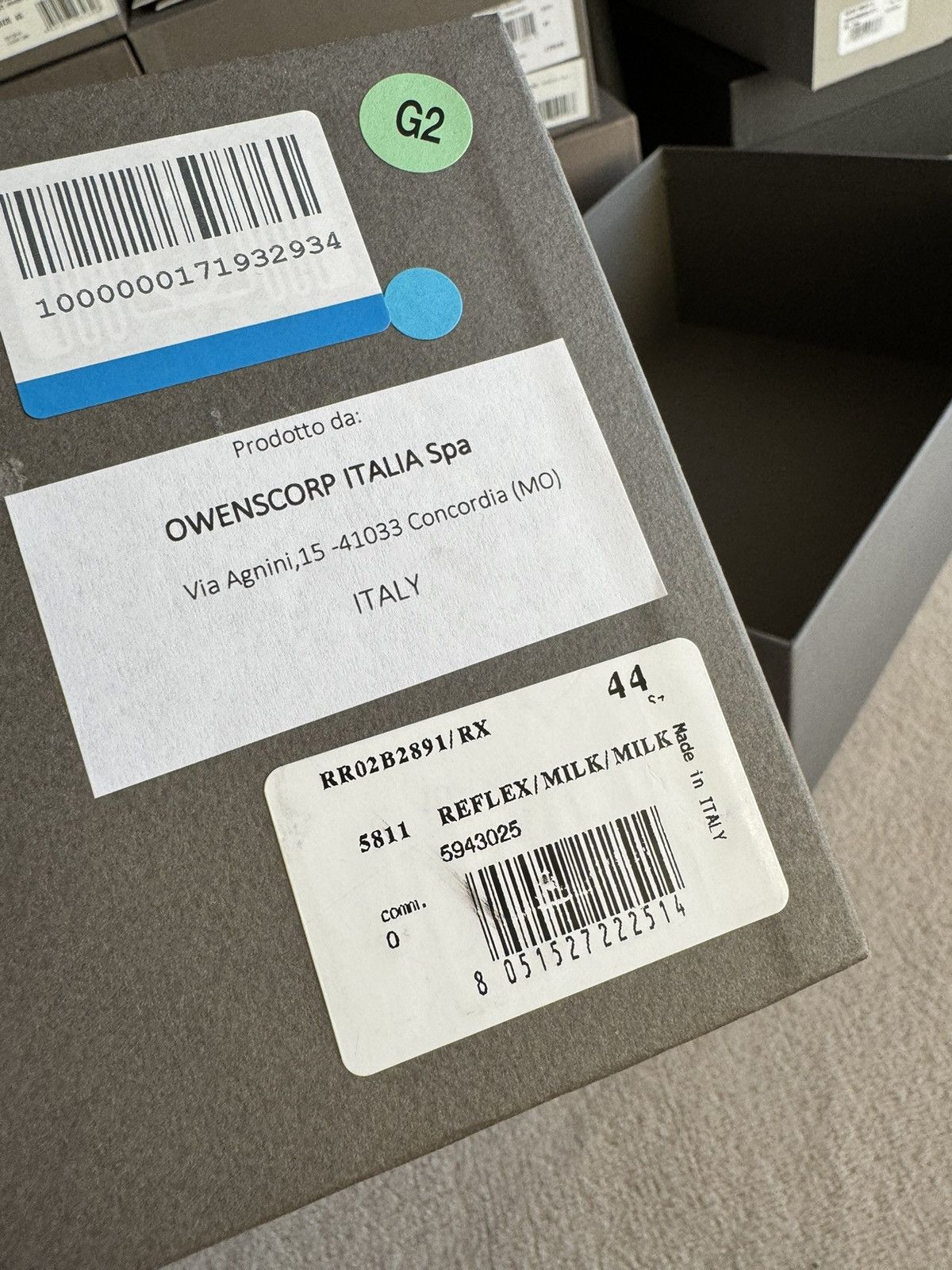 Rick Owens NEW | * 1 OF 1 SAMPLE * FW22 RUNWAY REFLEX LOWTOP RAMONES 44 Size US 11 / EU 44 - 21 Thumbnail