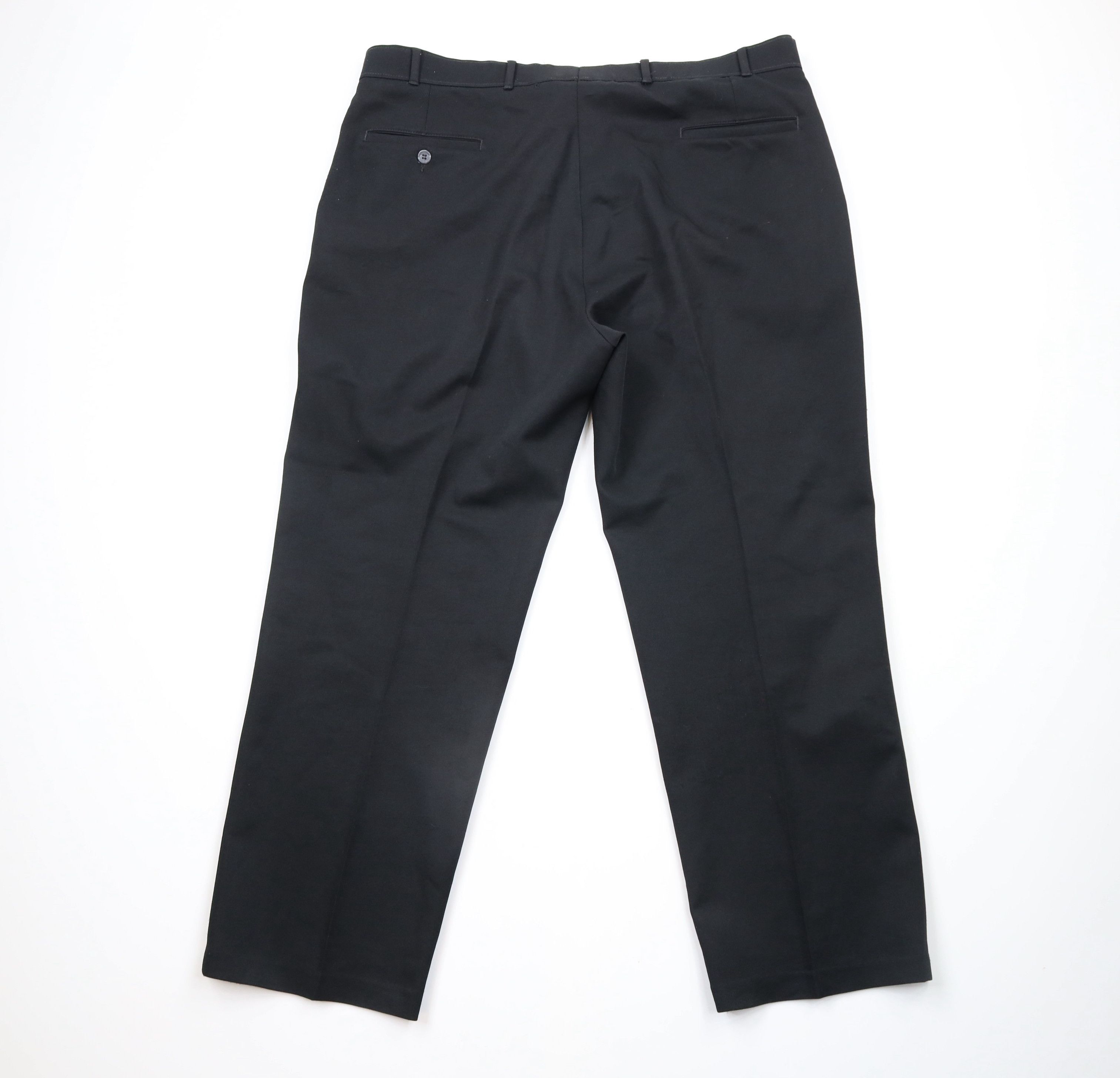 Levi's × Vintage Vintage 90s Levis Distressed Knit Wide Leg Chino Pants Black Size US 42 / EU 58 - 9 Thumbnail