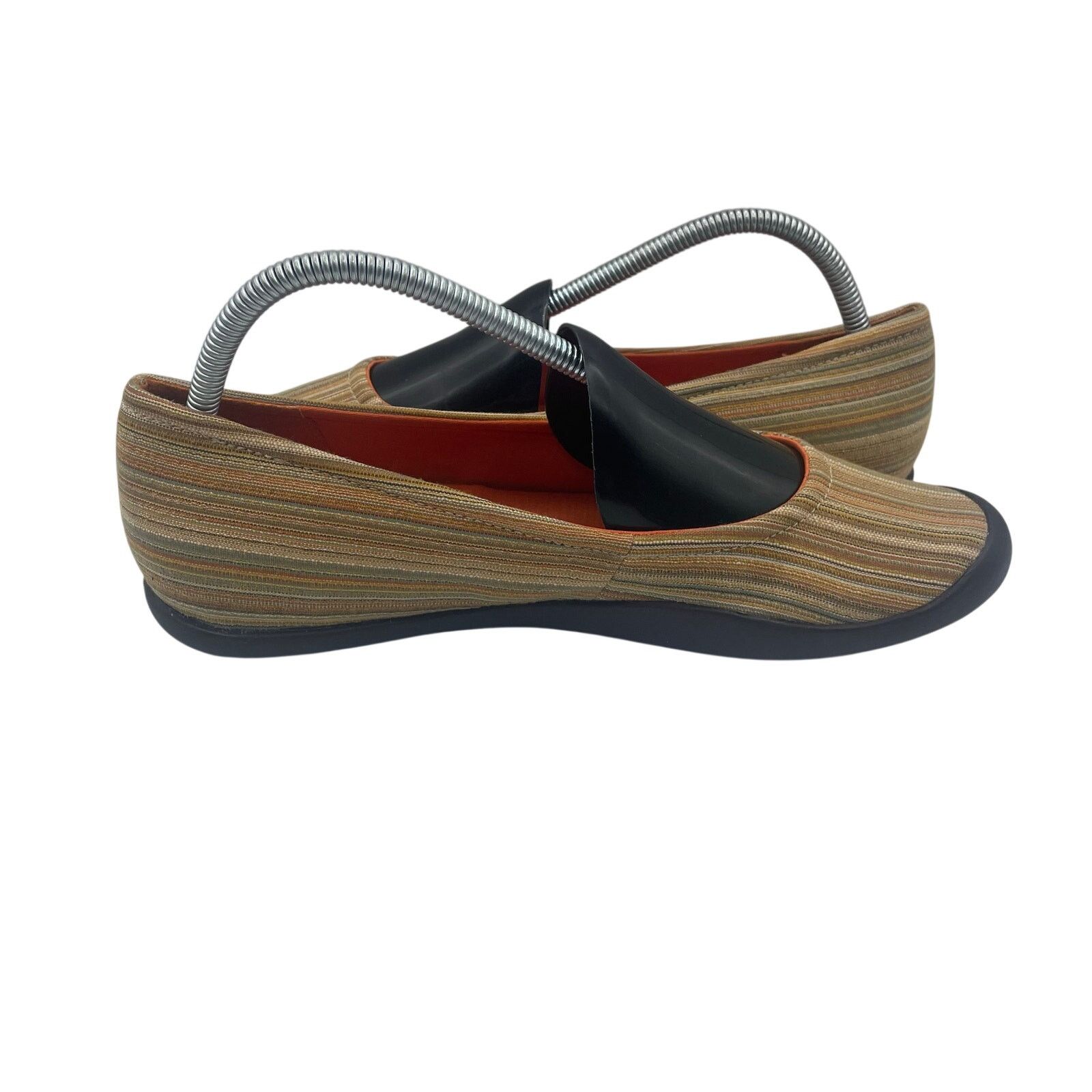 TSUBO Tsubo Elath Flats Brown Stripe Shoes Slip On Womens 9.5 Size US 9.5 / IT 39.5 - 5 Thumbnail