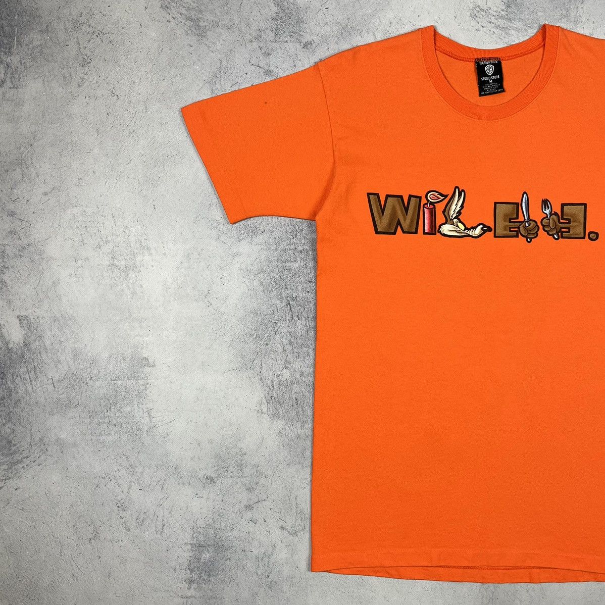 Warner Bros Vintage Wile E Coyote cartoon humor tee 1998 Size US S / EU 44-46 / 1 - 11 Thumbnail