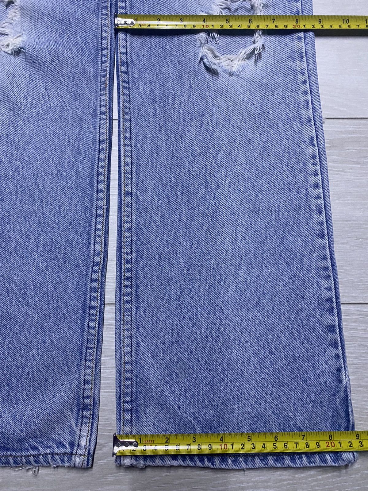Levi's Vintage Levis 517 Orange Tab Flare Bootcut Distressed Jeans Size US 32 / EU 48 - 15 Thumbnail