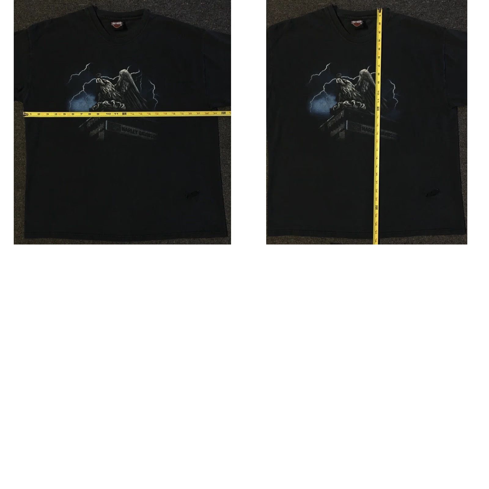 Vintage VINTAGE Harley Davidson Shirt Men L Black Lightning Eagle 90s Grunge Distressed T-Shirt Size US L / EU 52-54 / 3 - 10 Thumbnail
