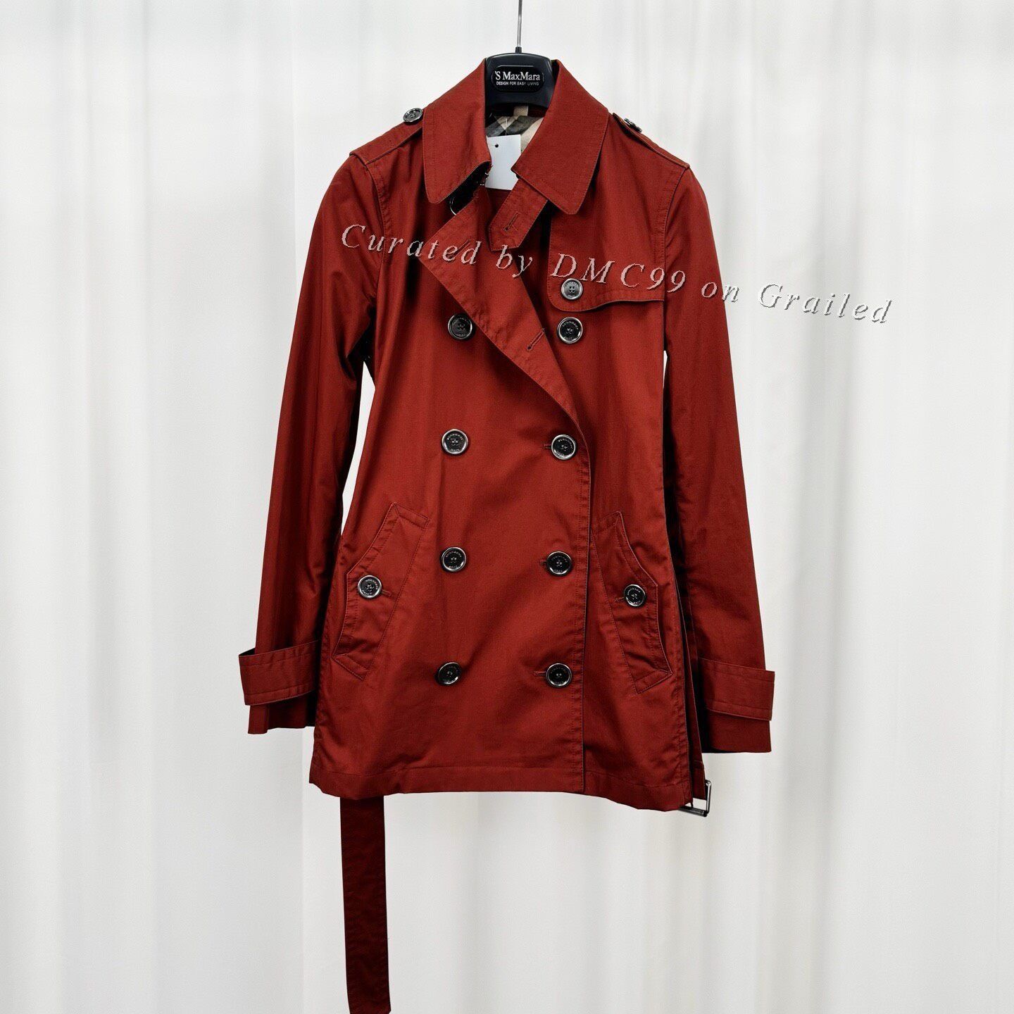Burberry Burberry Double-Breasted Check Trench Coat Size S / US 4 / IT 40 - 1 Thumbnail
