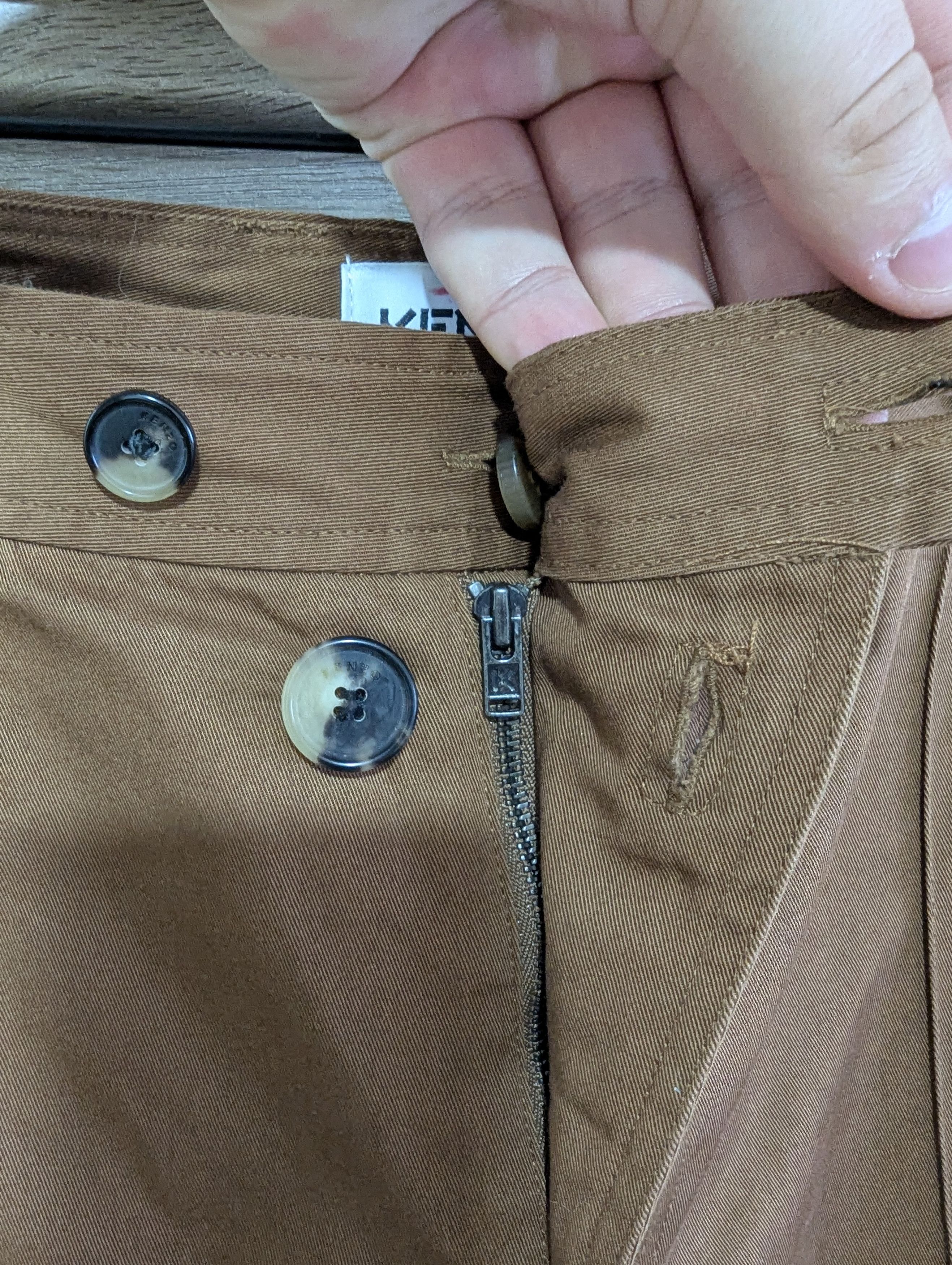 Kenzo Kenzo Asymmetrical Cargo Pants Size 31 Size US 31 - 6 Thumbnail