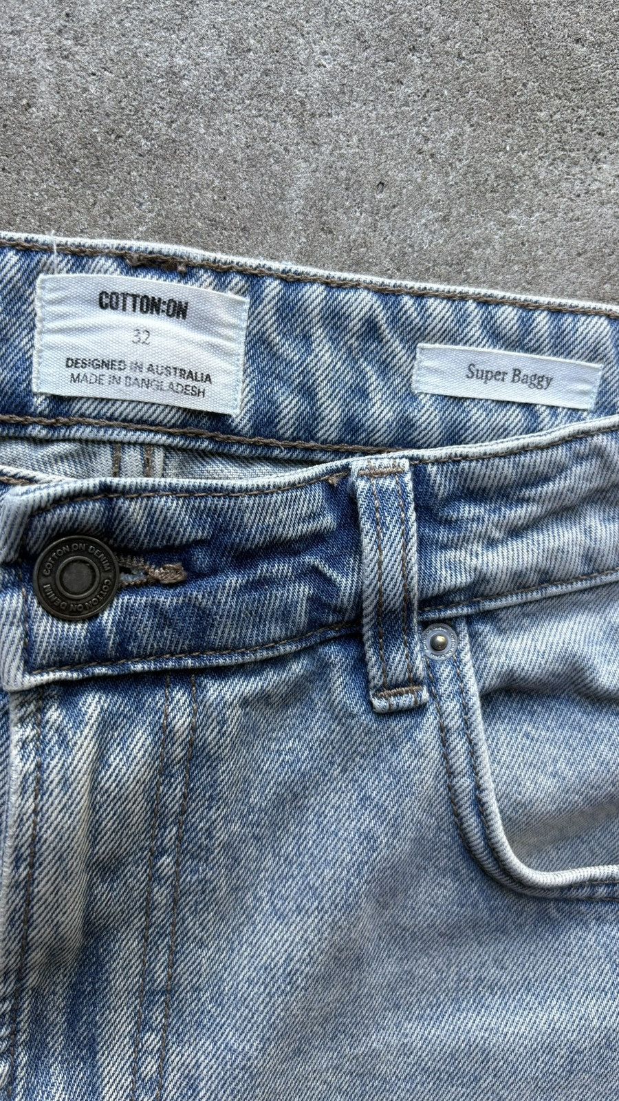 Cotton On ‘SUPER BAGGY’ COTTON ON DENIM Size US 32 / EU 48 - 2 Thumbnail