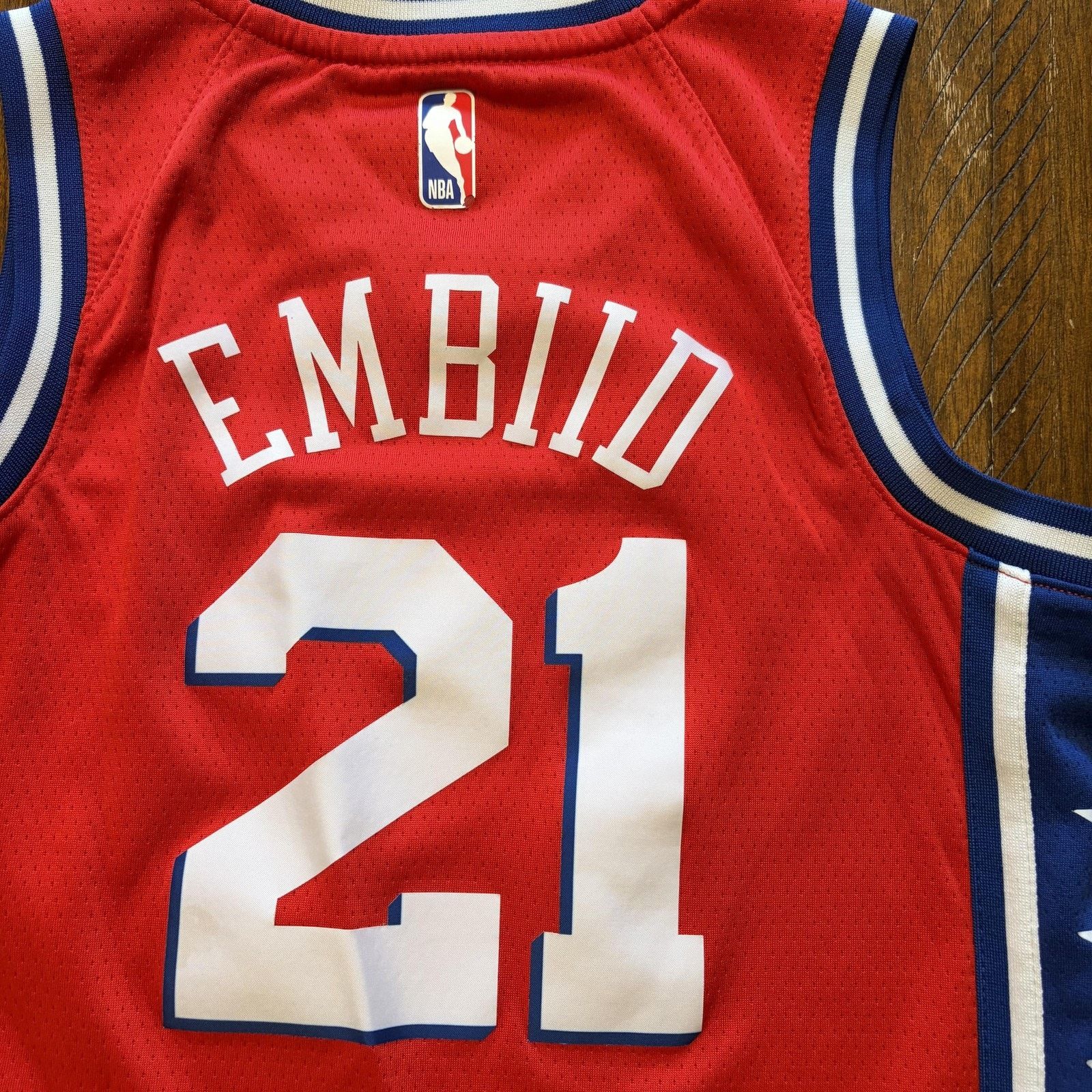 Nike Philadelphia 76ers Jersey Boys Small Joel Embiid 21 Nike Size S / US 4 / IT 40 - 3 Thumbnail