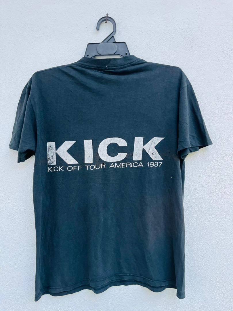 Band Tees Vintage 80s INXS Kick Off Tour 1987 Band Music Shirt Size US M / EU 48-50 / 2 - 2 Thumbnail
