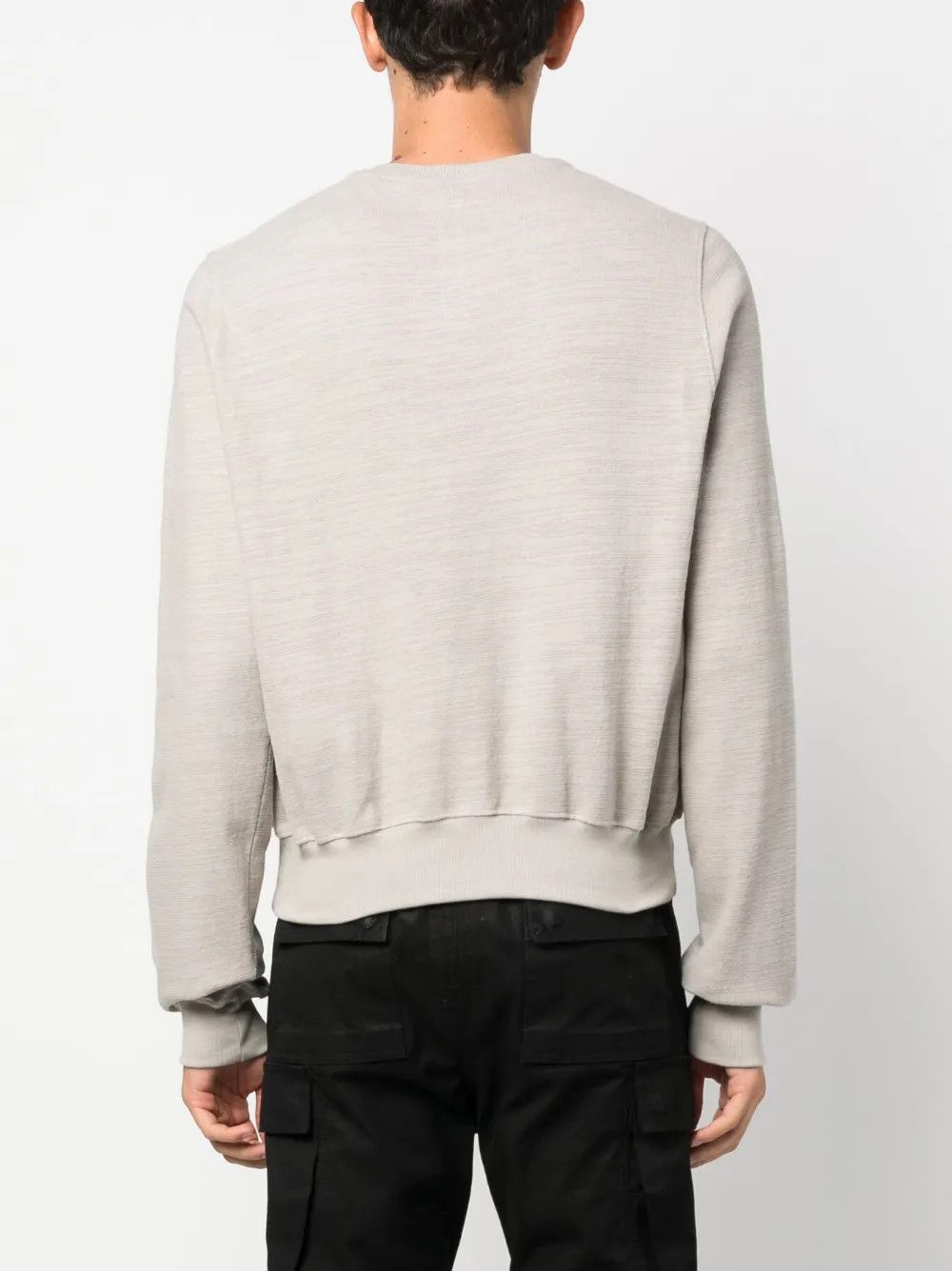 Rick Owens o1y0325 Crewneck Sweatshirt in Light Grey Size US S / EU 44-46 / 1 - 4 Thumbnail