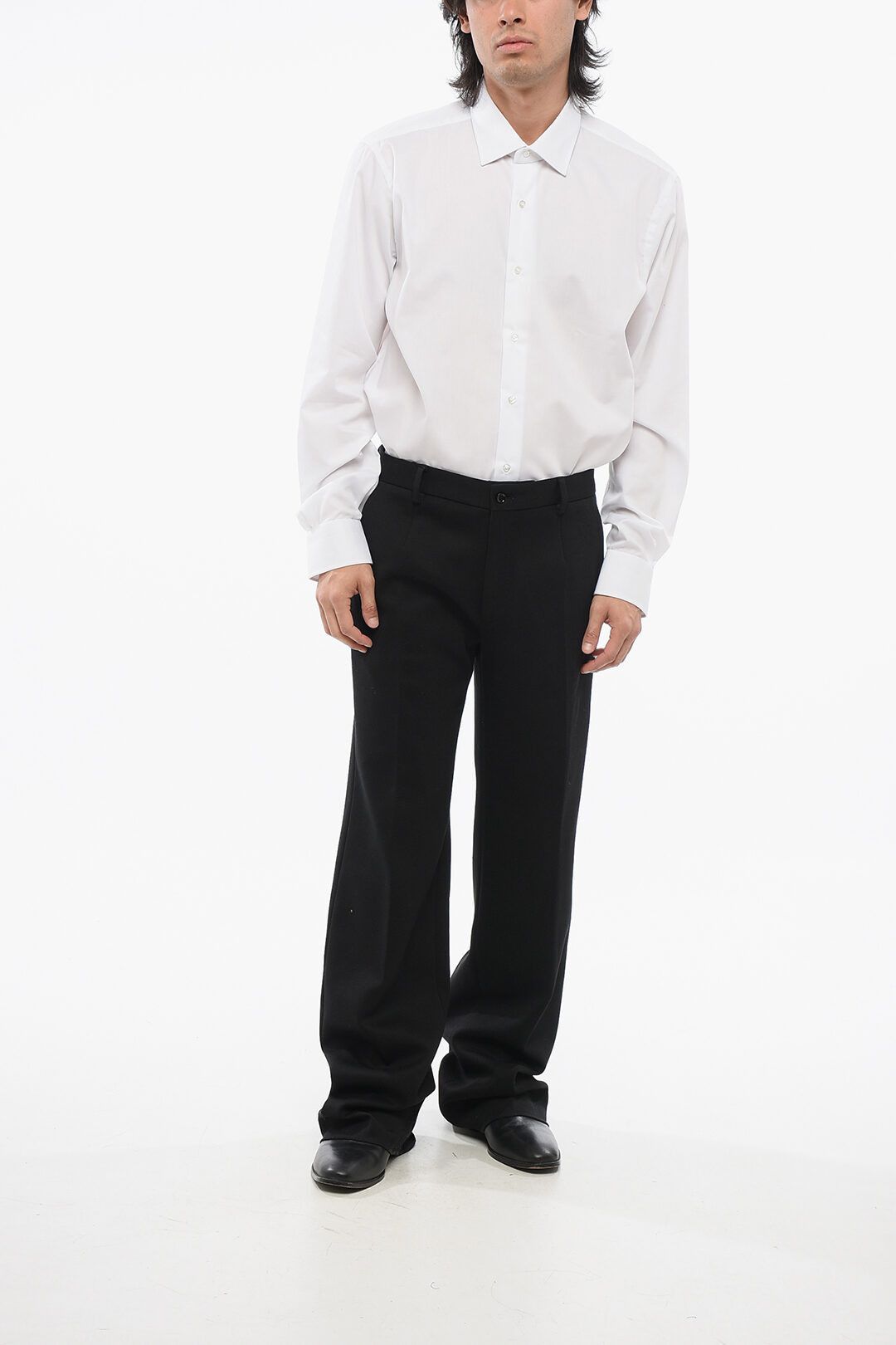 Dolce & Gabbana og1mm0825 Cotton Blend Bootcut Pant in Balck Size US 34 / EU 50 - 3 Thumbnail