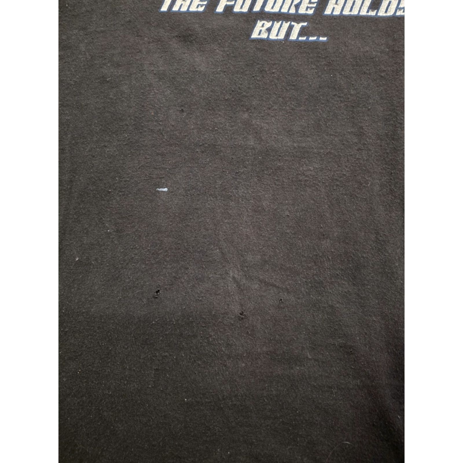 Delta VINTAGE 90s Delta I Know Who Holds The Future Jesus Tee T Shirt Black Mens XL Size US XL / EU 56 / 4 - 4 Thumbnail