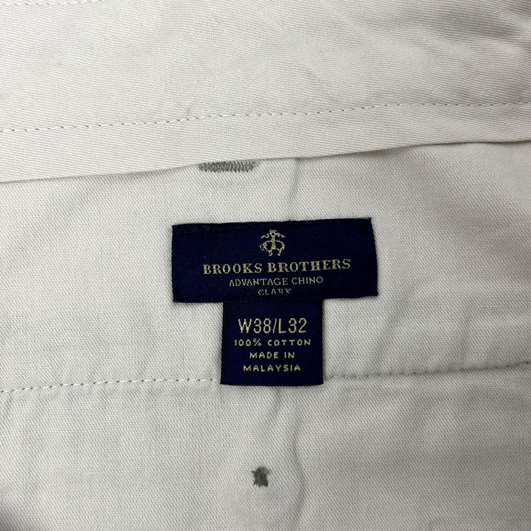 Brooks Brothers Brooks Brothers Clark Fit Advantage Chino Pants Mens 38x30 Flat Front Khaki Beige via 100% Cotton Regular Clubwear Business Casual Size US 38 / EU 54 - 3 Thumbnail