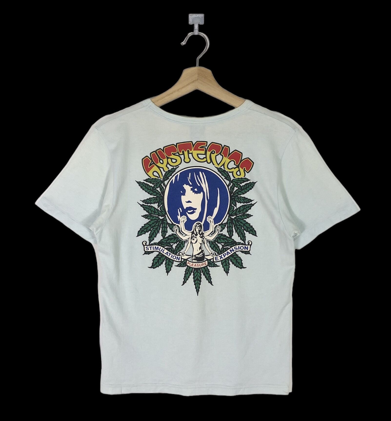Hysteric Glamour RARE🔥VINTAGE 90’S HYSTERIC MARIJUANA JOINT EFFECT TEE Size S / US 4 / IT 40 - 2 Thumbnail