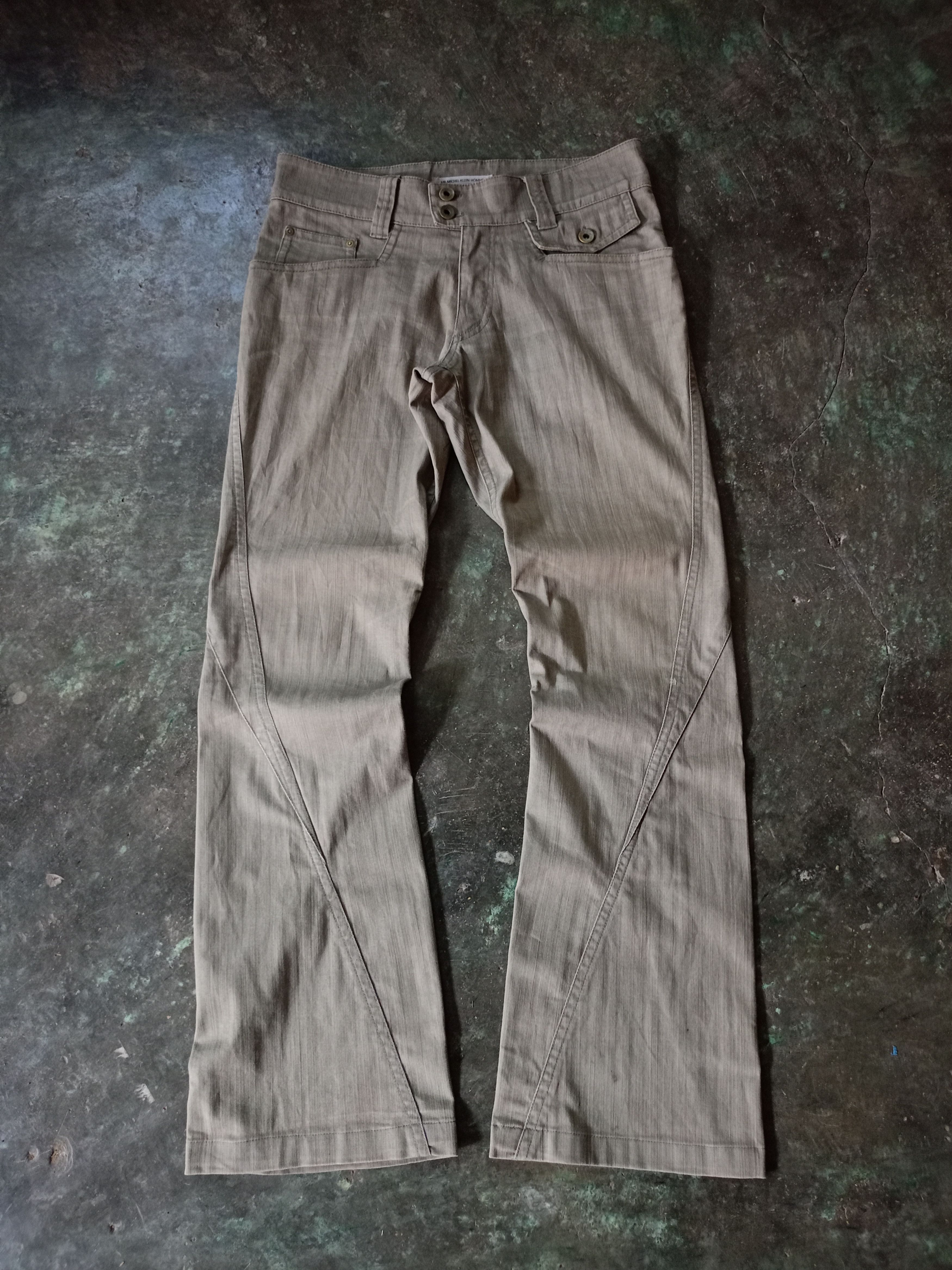 Michel Klein Michel Klein Homme Flared Pants Size US 31 - 1 Thumbnail