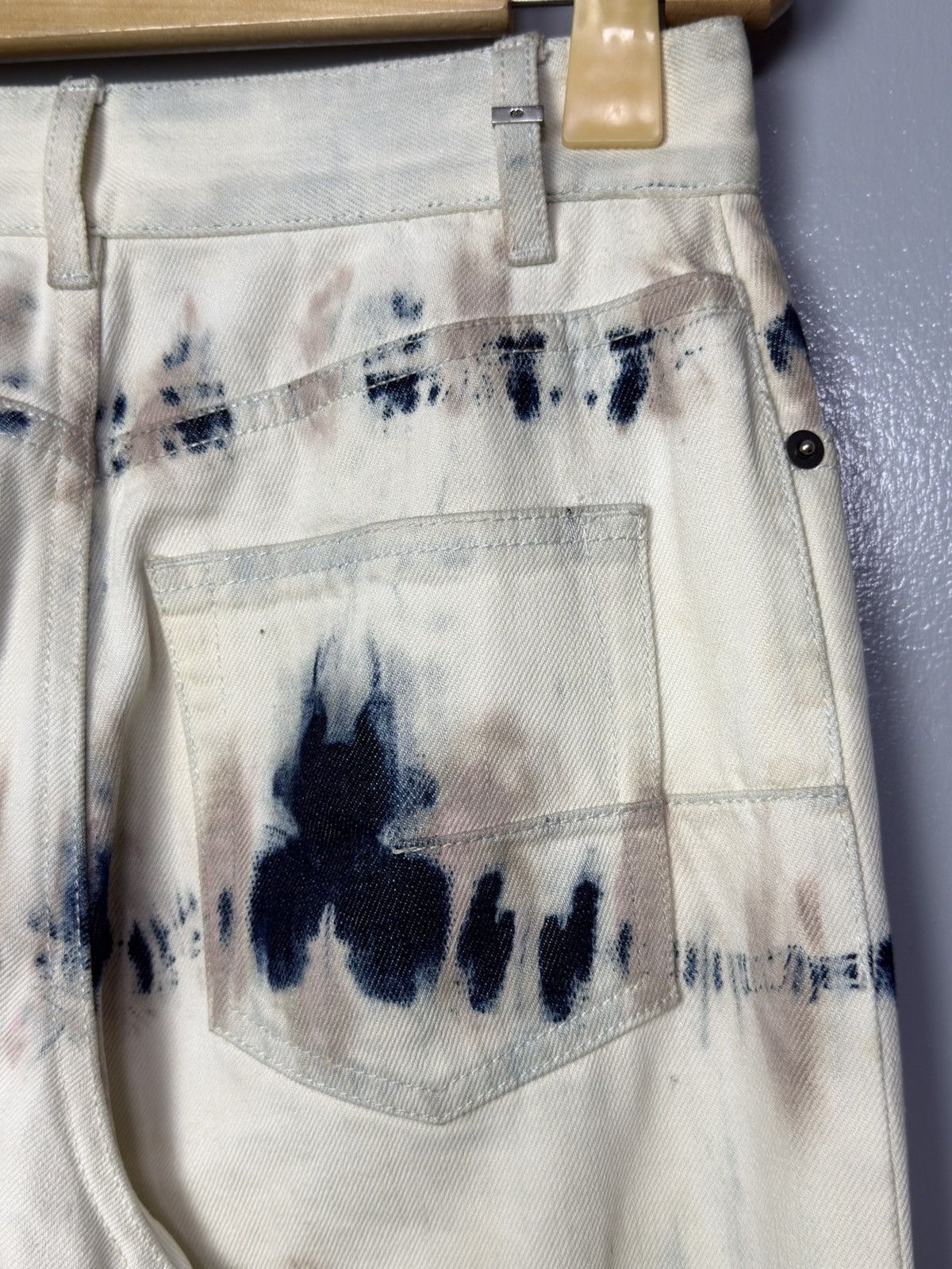 Dior Dior Tie Dye Denim Wide Leg Size 26" / US 2 / IT 38 - 16 Thumbnail