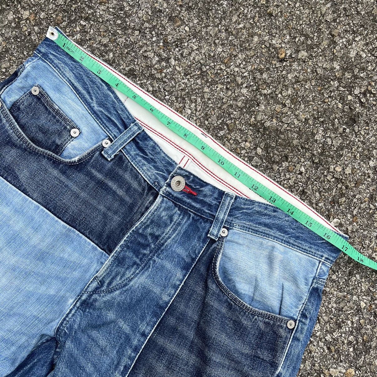 Tommy Hilfiger Tommy Hilfiger Hudson Straight Fit Patched Blue Denim Jeans Size US 33 - 6 Thumbnail