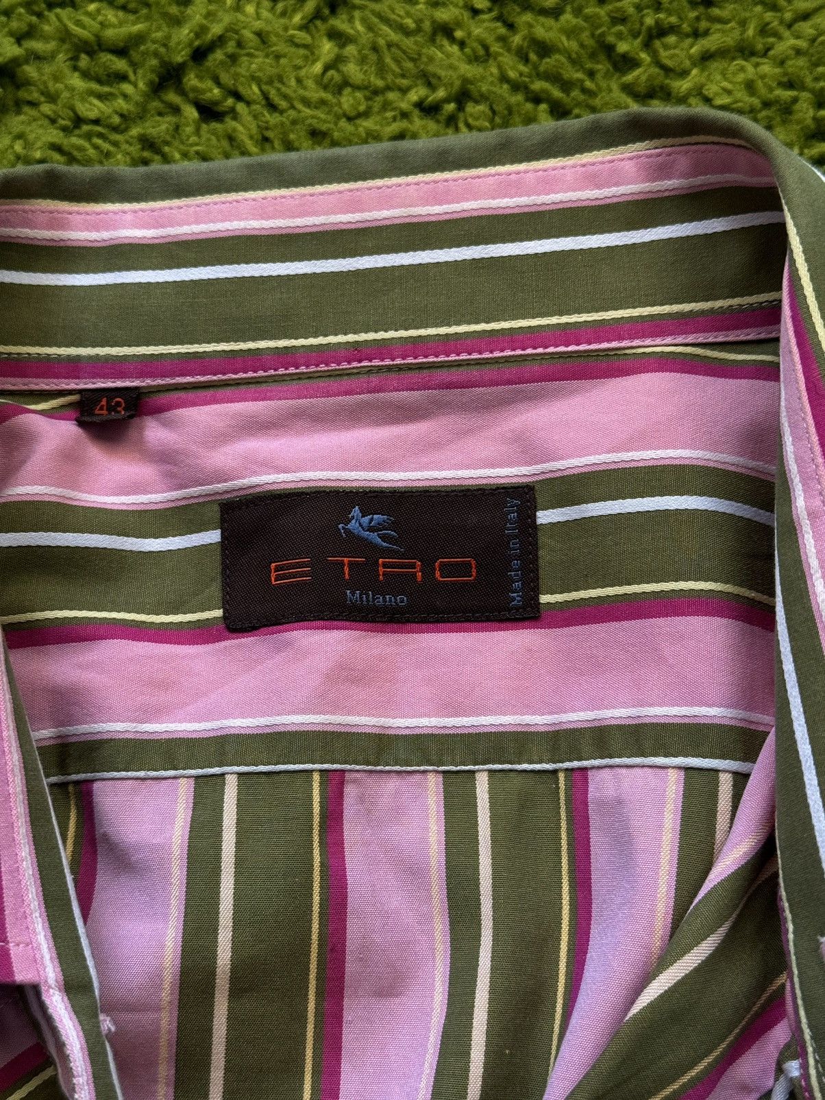 Designer × Etro × Vintage Etro 2000s vintage coloured striped buttons up shirt Size US M / EU 48-50 / 2 - 3 Thumbnail