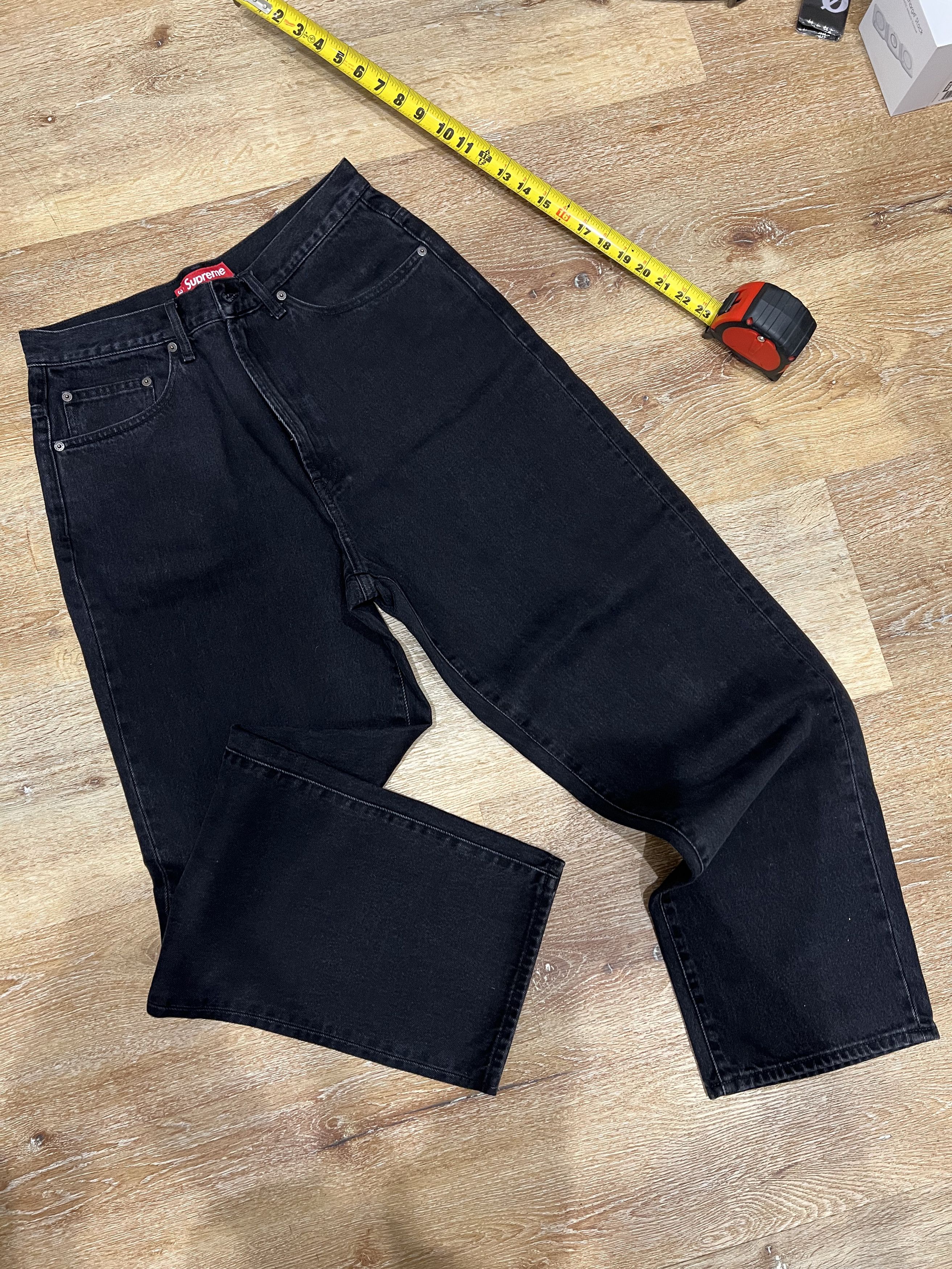 Supreme Baggy Jean Black Men's - FW23 - US