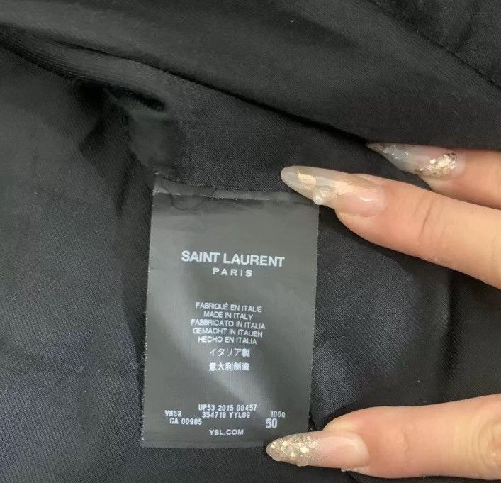 Saint Laurent Paris × Yves Saint Laurent Saint Laurent Teddy baseball jacket 2410-Nextarrow Size US M / EU 48-50 / 2 - 4 Thumbnail