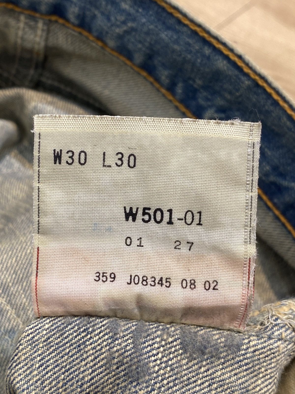Levi's Levi’s Vintage Distress Rusty Mud Wash Loose Style Jeans Size US 30 / EU 46 - 20 Thumbnail