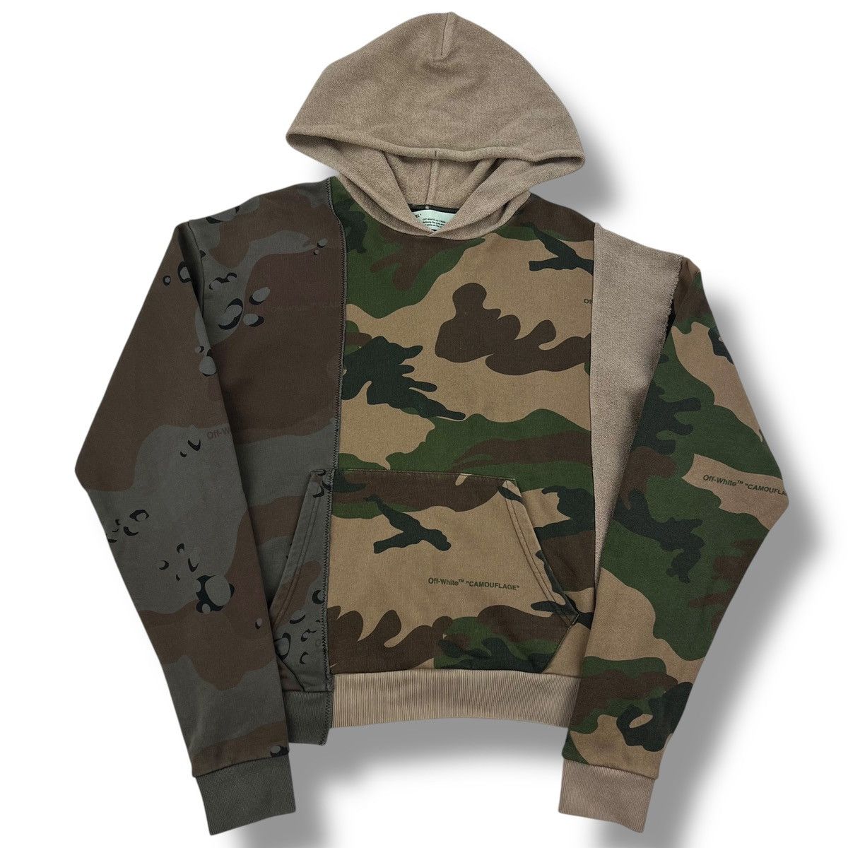 Off-White Off-White Reconstructed Camo Arrows Hoodie Size US S / EU 44-46 / 1 - 3 Thumbnail