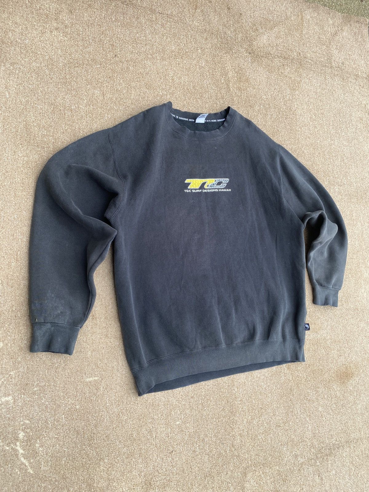 Maui and Sons × Vintage Vintage t&c sufr design crewneck sweatshirt Size US L / EU 52-54 / 3 - 4 Thumbnail