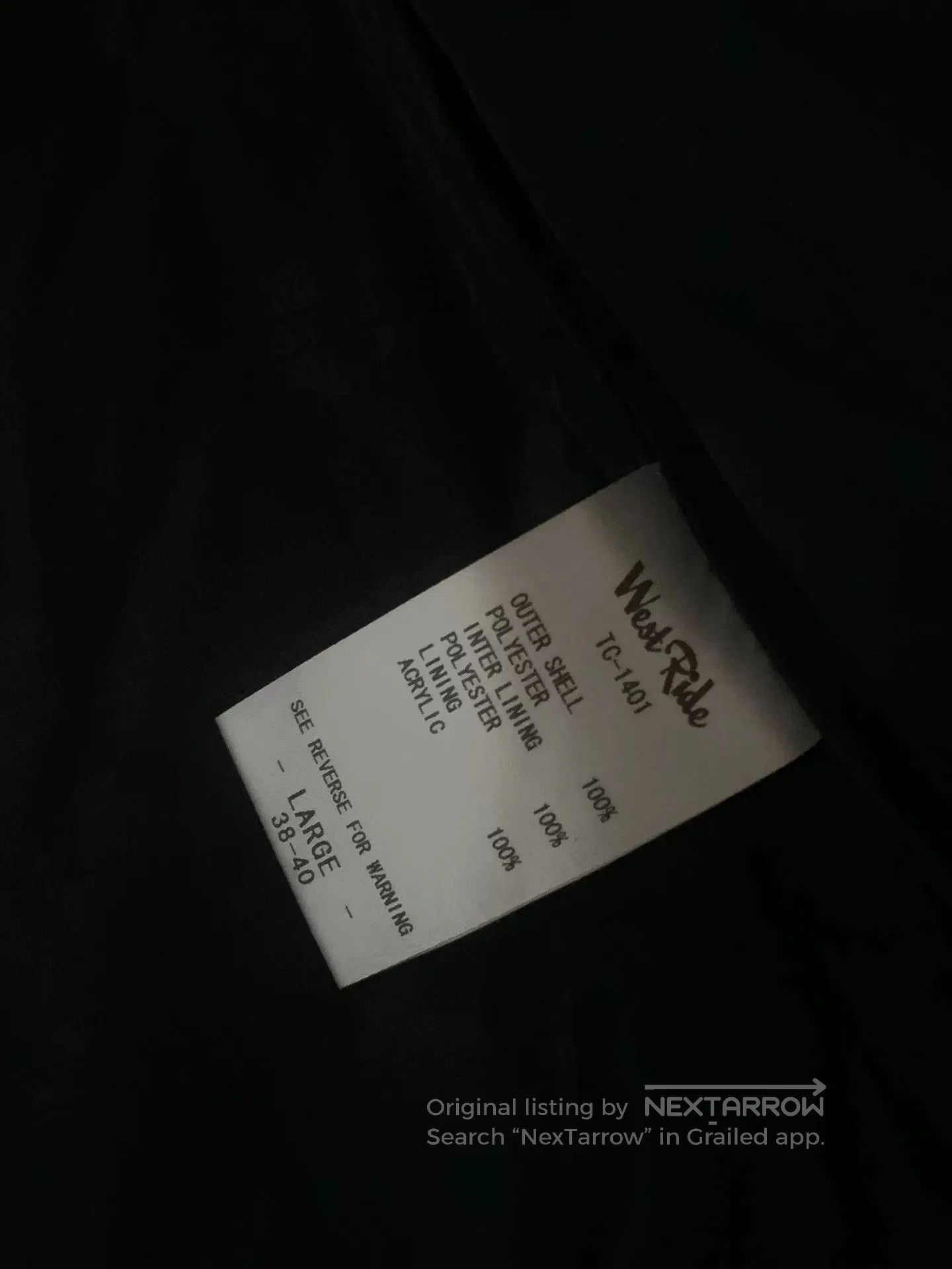 WEST RIDE Convertible DuPont Fabric Jacket and Vest. Size US L / EU 52-54 / 3 - 7 Thumbnail