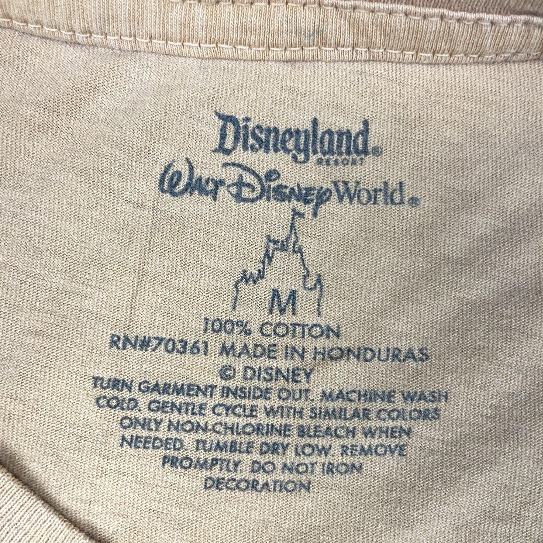 Disney Disney Shirt Men M Orange Mickey Mouse Disney World Walt Crew Neck Short Sleeve Logo 90s? Size US M / EU 48-50 / 2 - 4 Thumbnail